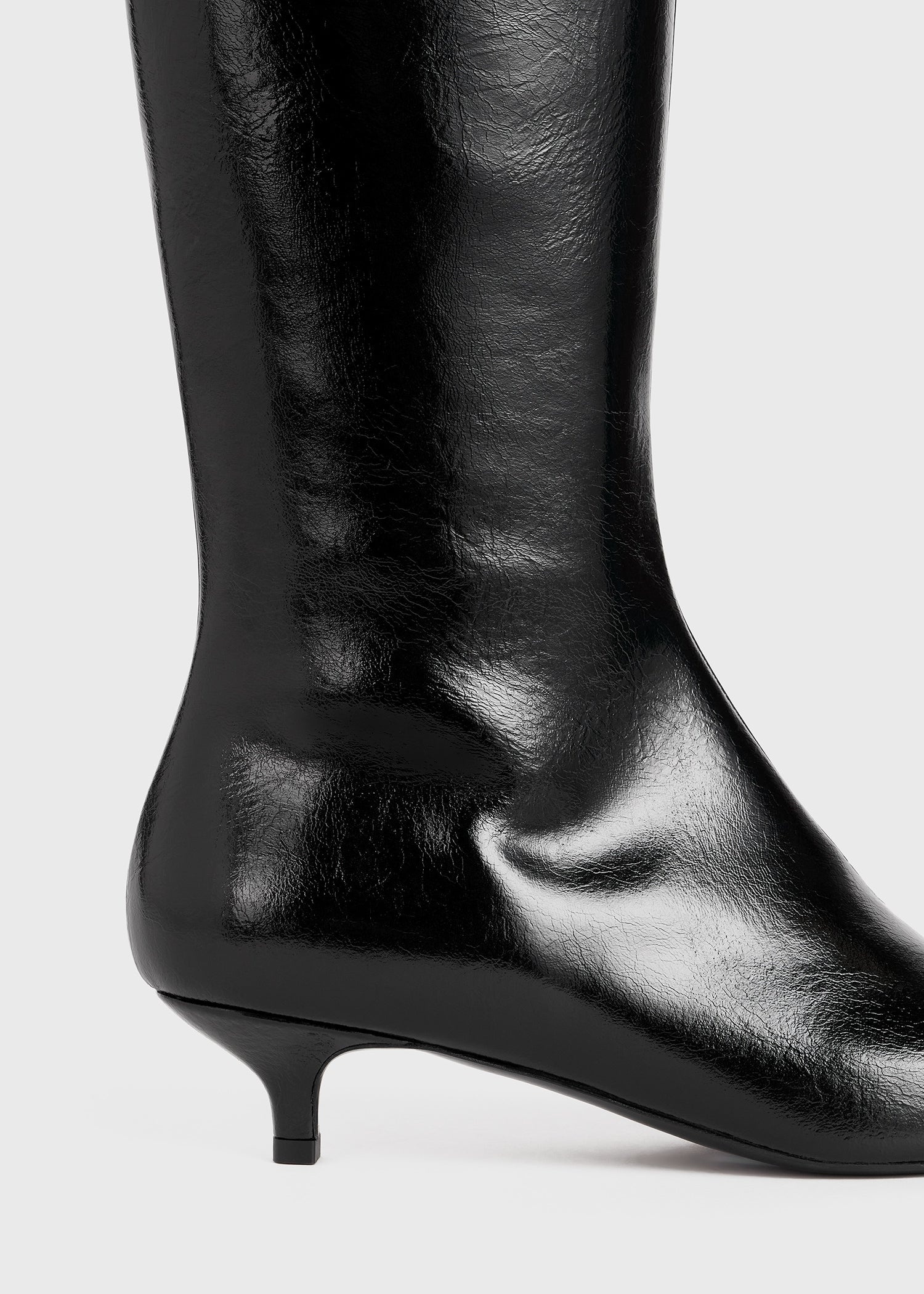 The Slim Knee-High Boot black patent - 3