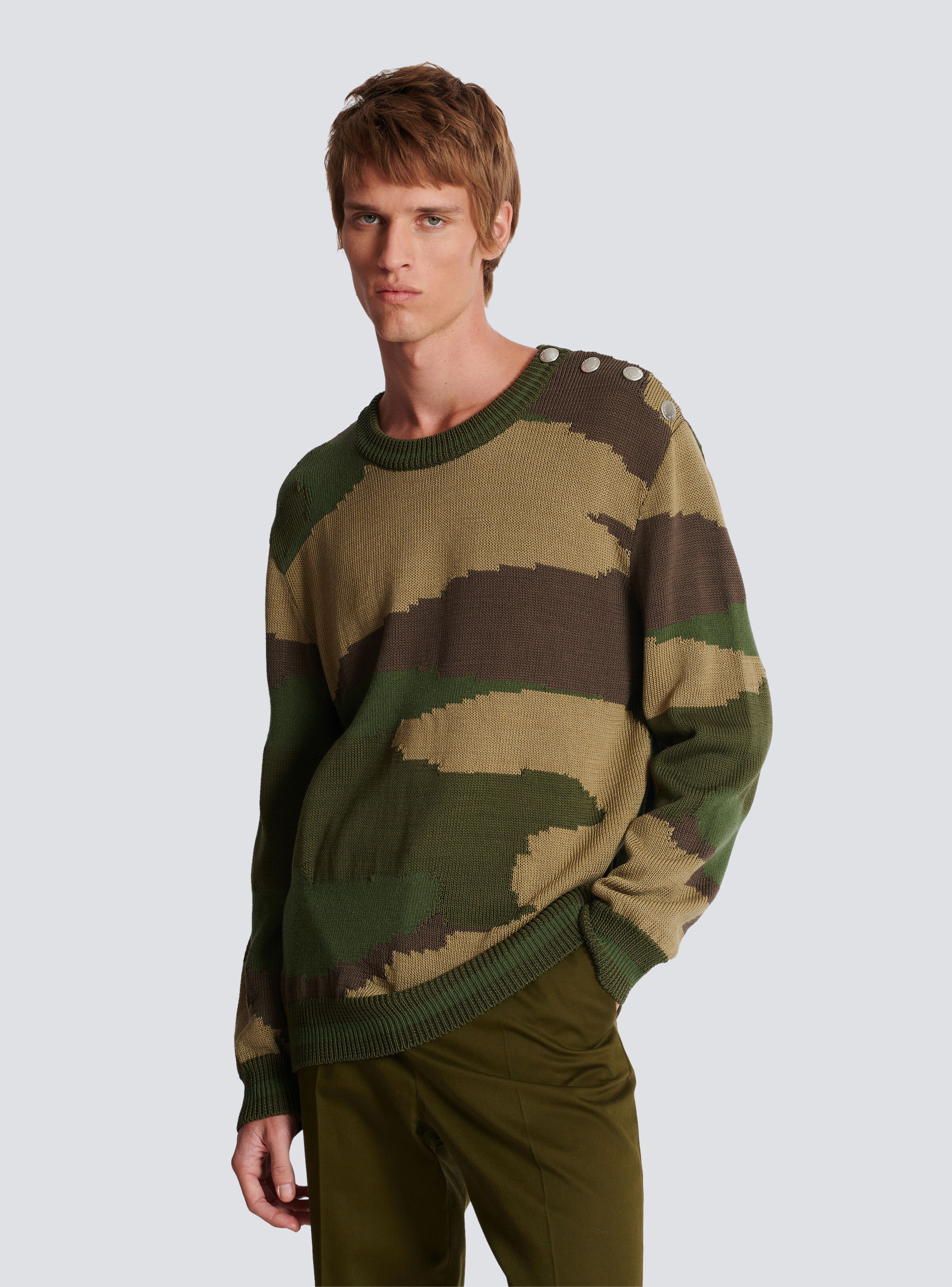 Wool camouflage jumper - 6