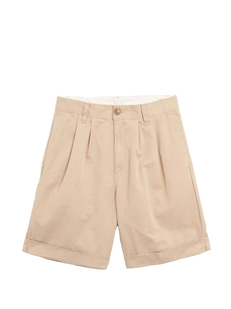 pleated cuffed shorts 1