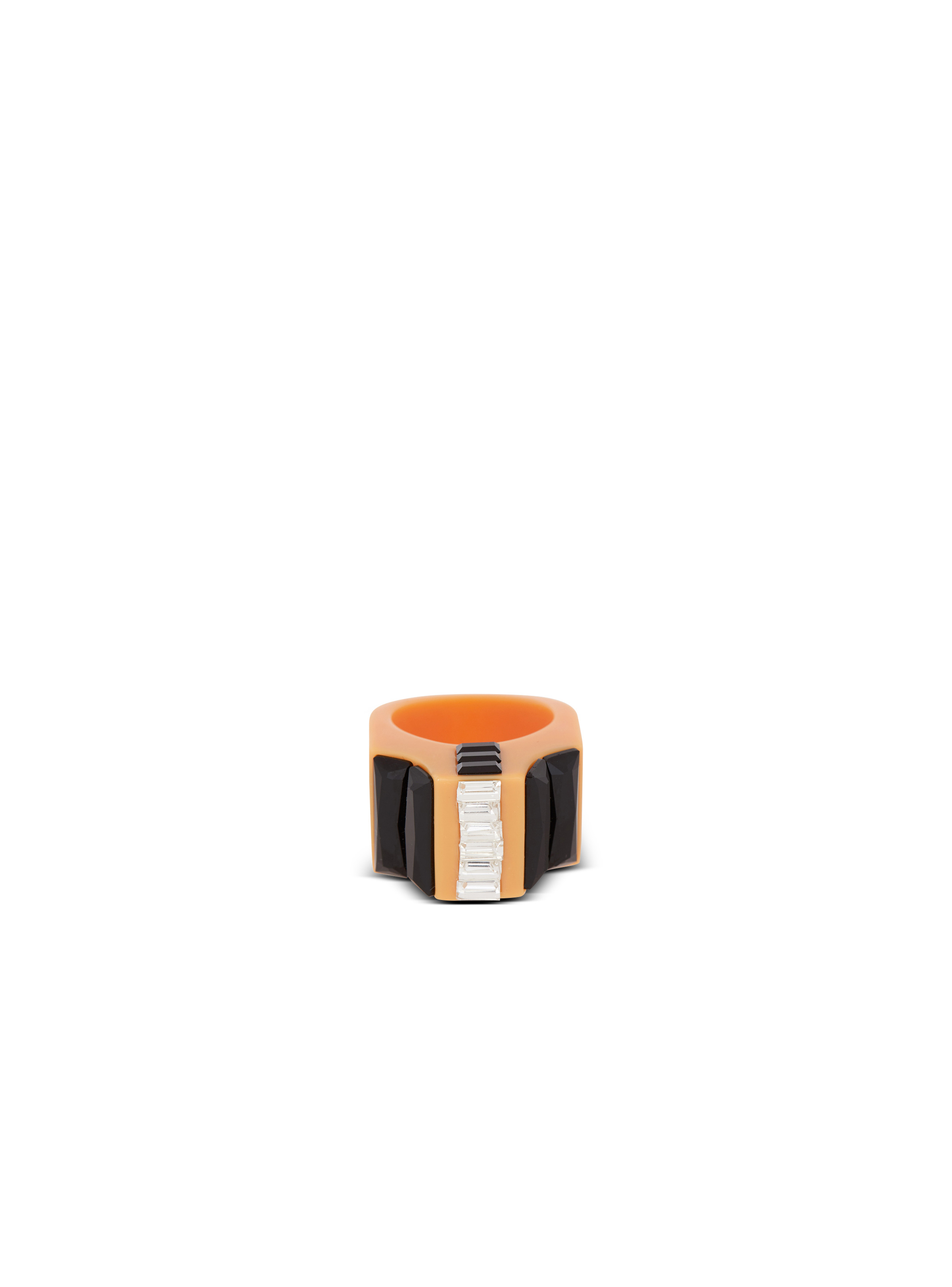 Resin and rhinestone ring - 1