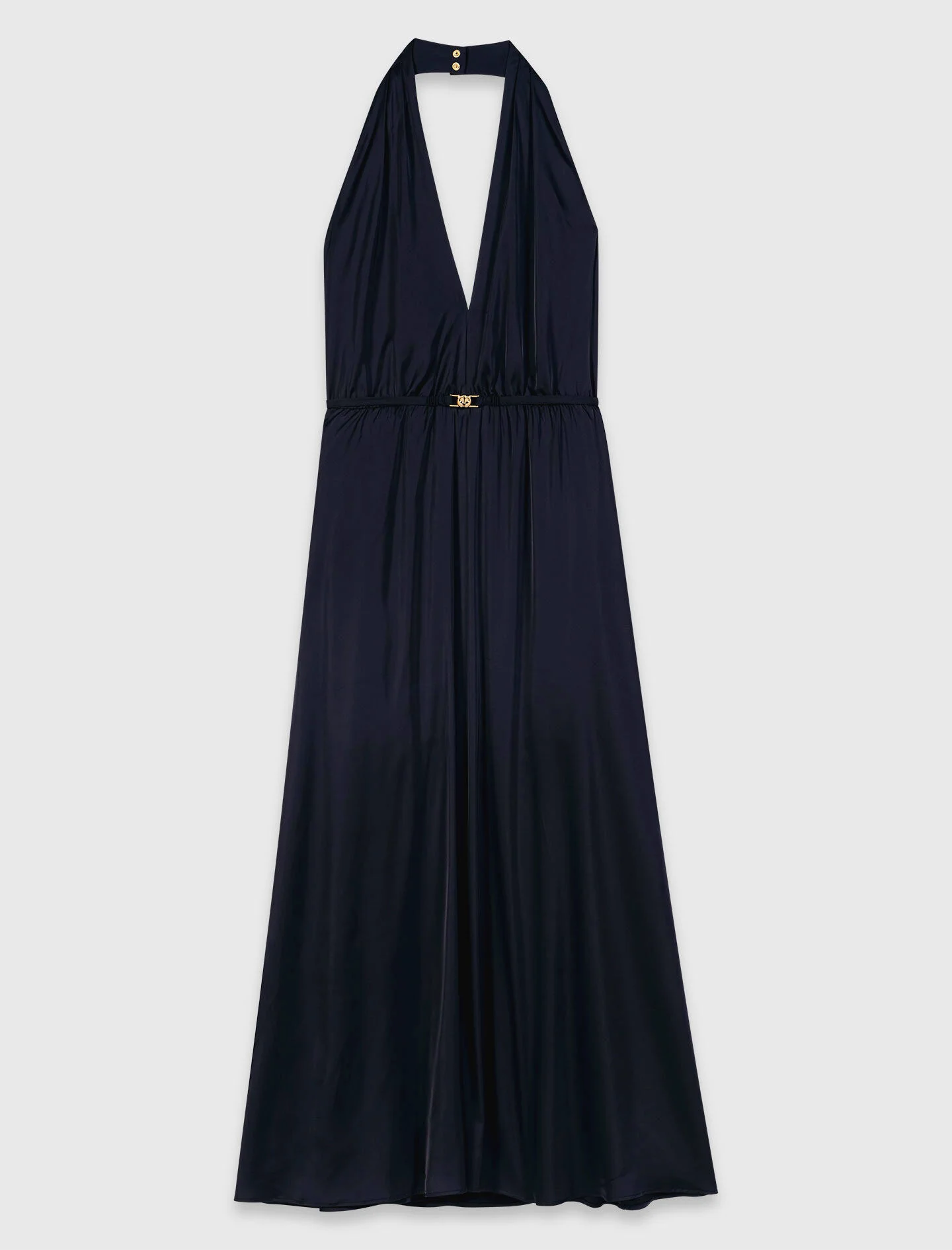 Backless pleated maxi dress - 1
