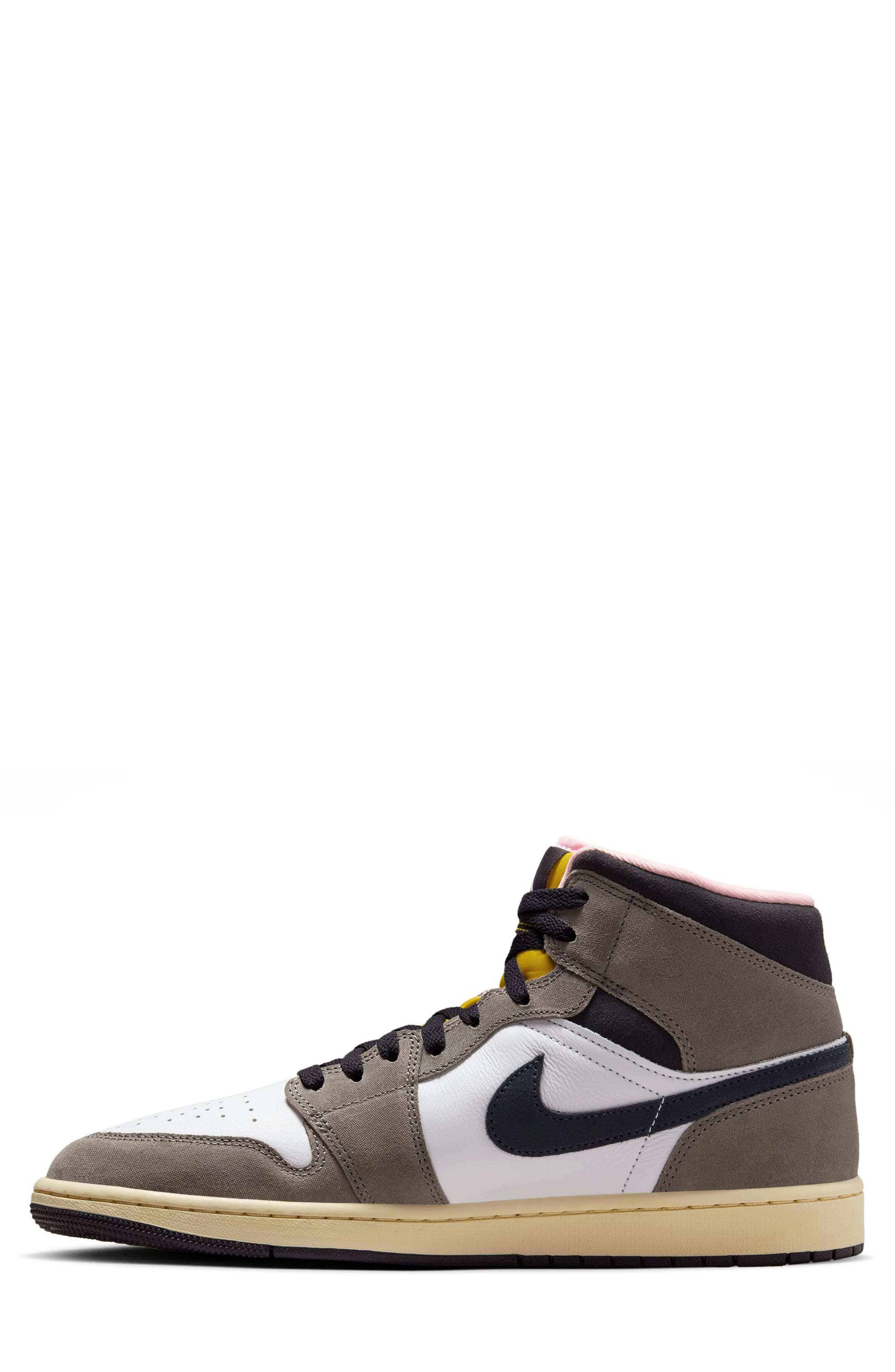 Air Jordan 1 Mid SE Sneaker in 100 White/oilgy at Nordstrom - 2