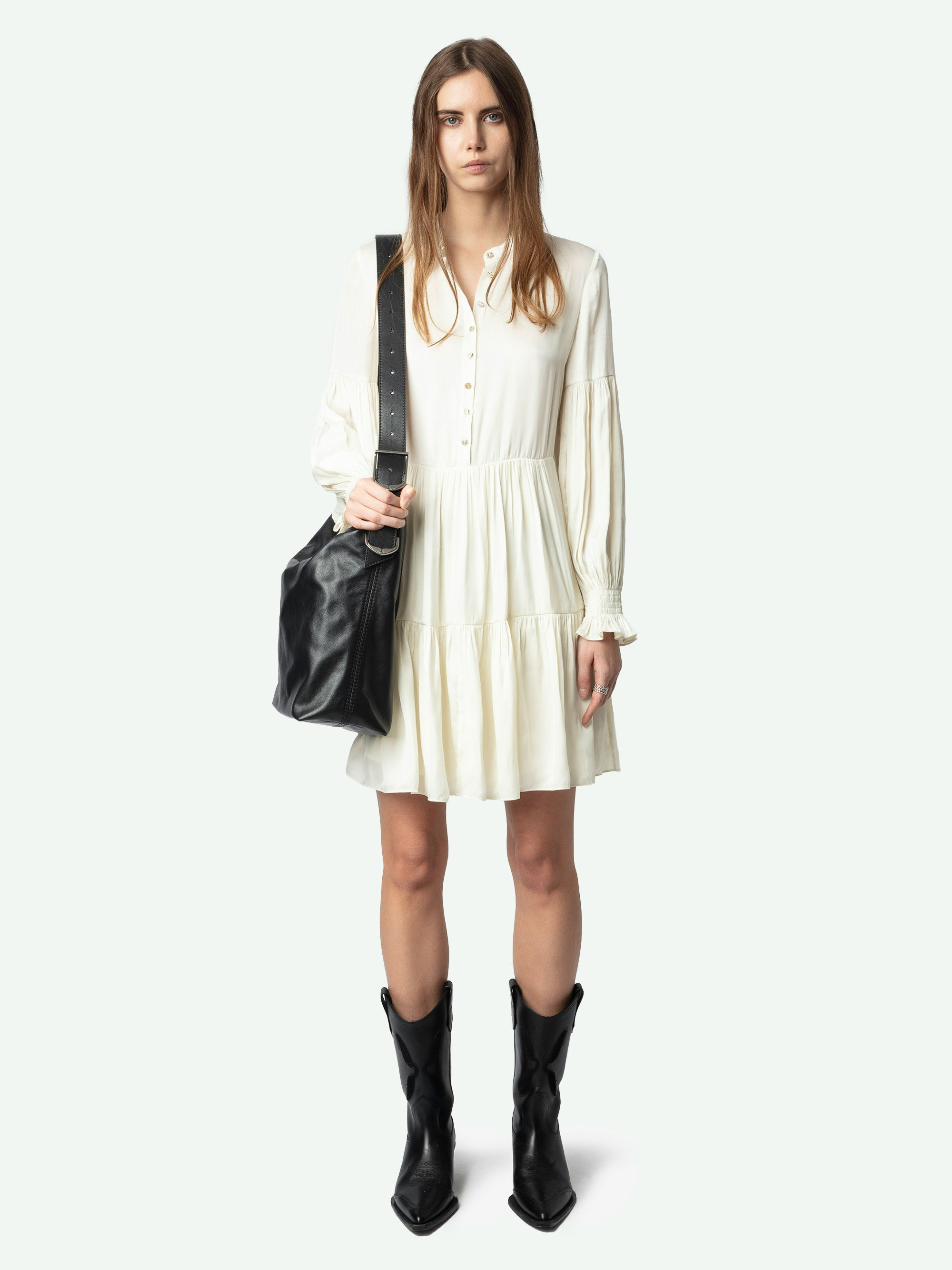 Randy Satin Dress - 4