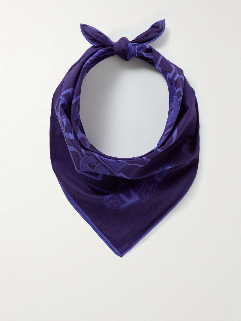 Givenchy Logo-Print Cotton-Voile Scarf outlook