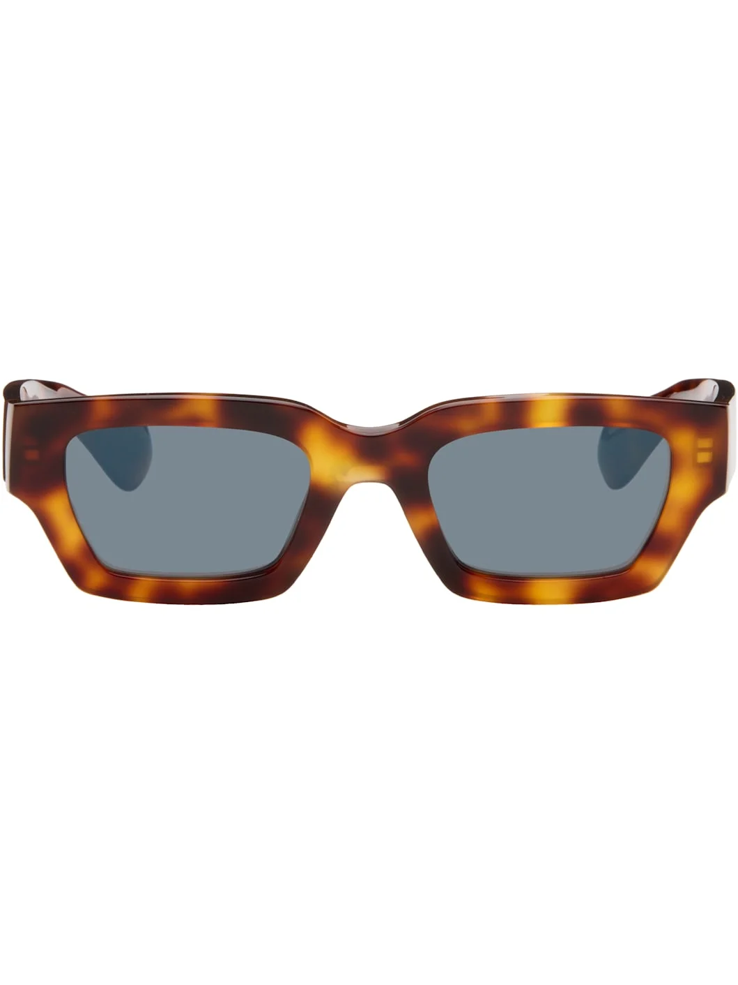 Brown Oliver Peoples Rectangular 'Edition 6' Sunglasses - 1