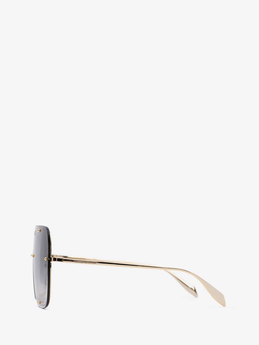 Studs Mask Sunglasses in Gold - 2