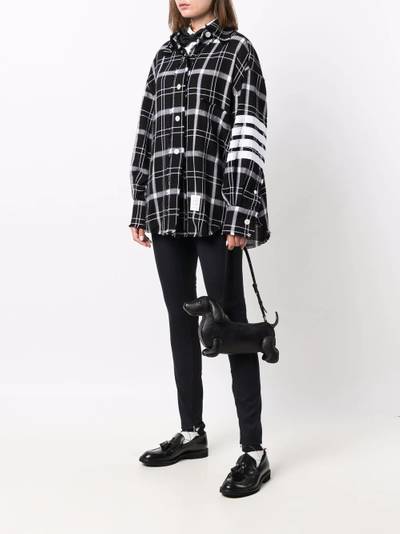 Thom Browne Hector pebbled leather shoulder bag outlook