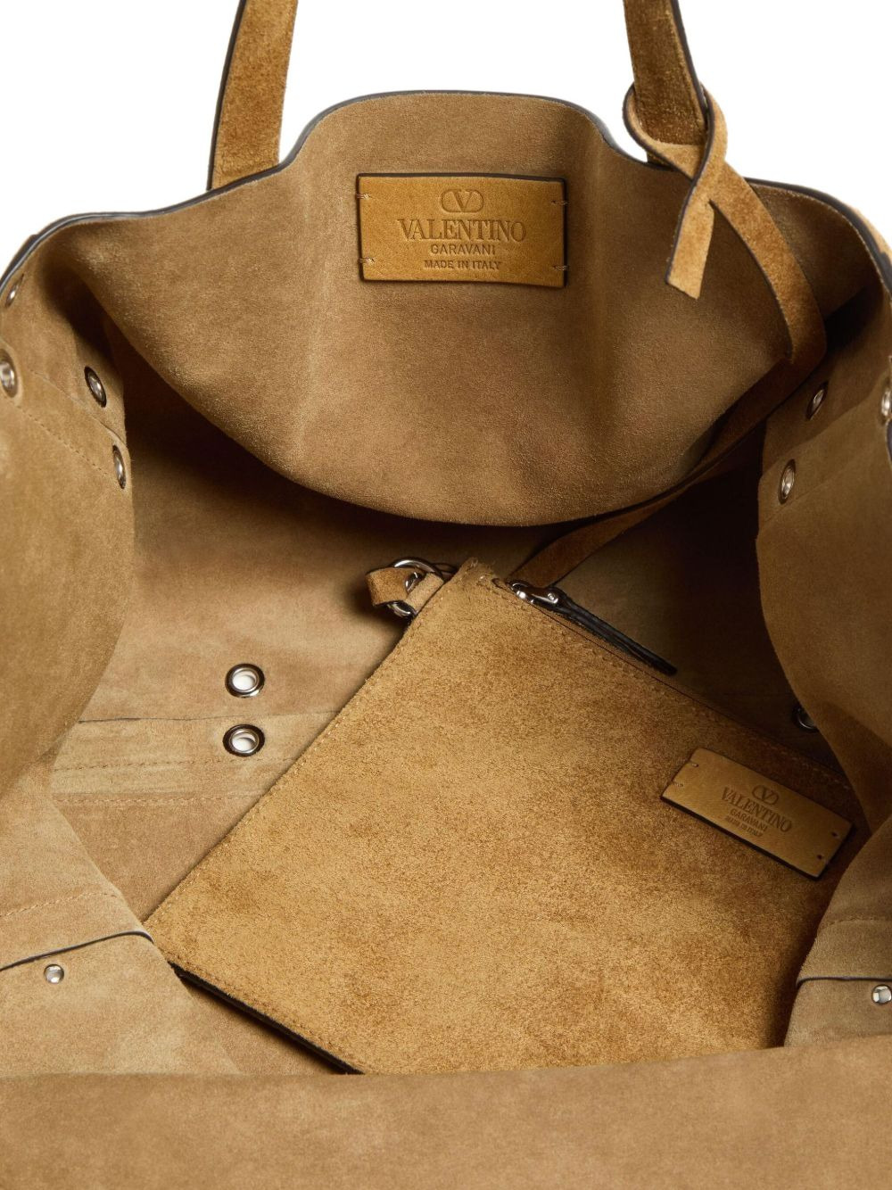 studded suede tote bag - 4