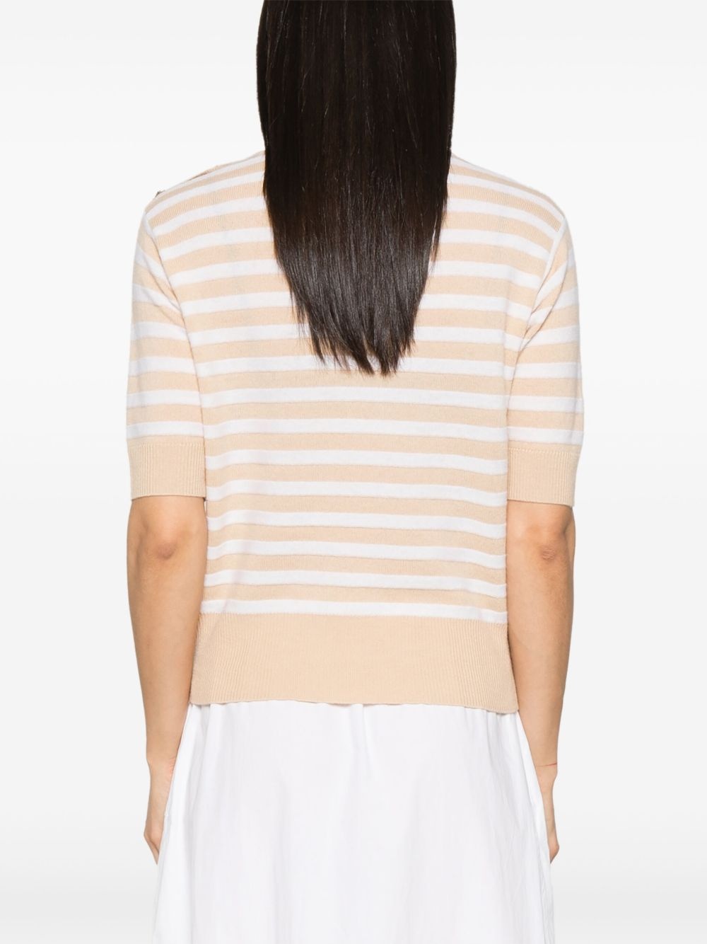 striped T-shirt - 4