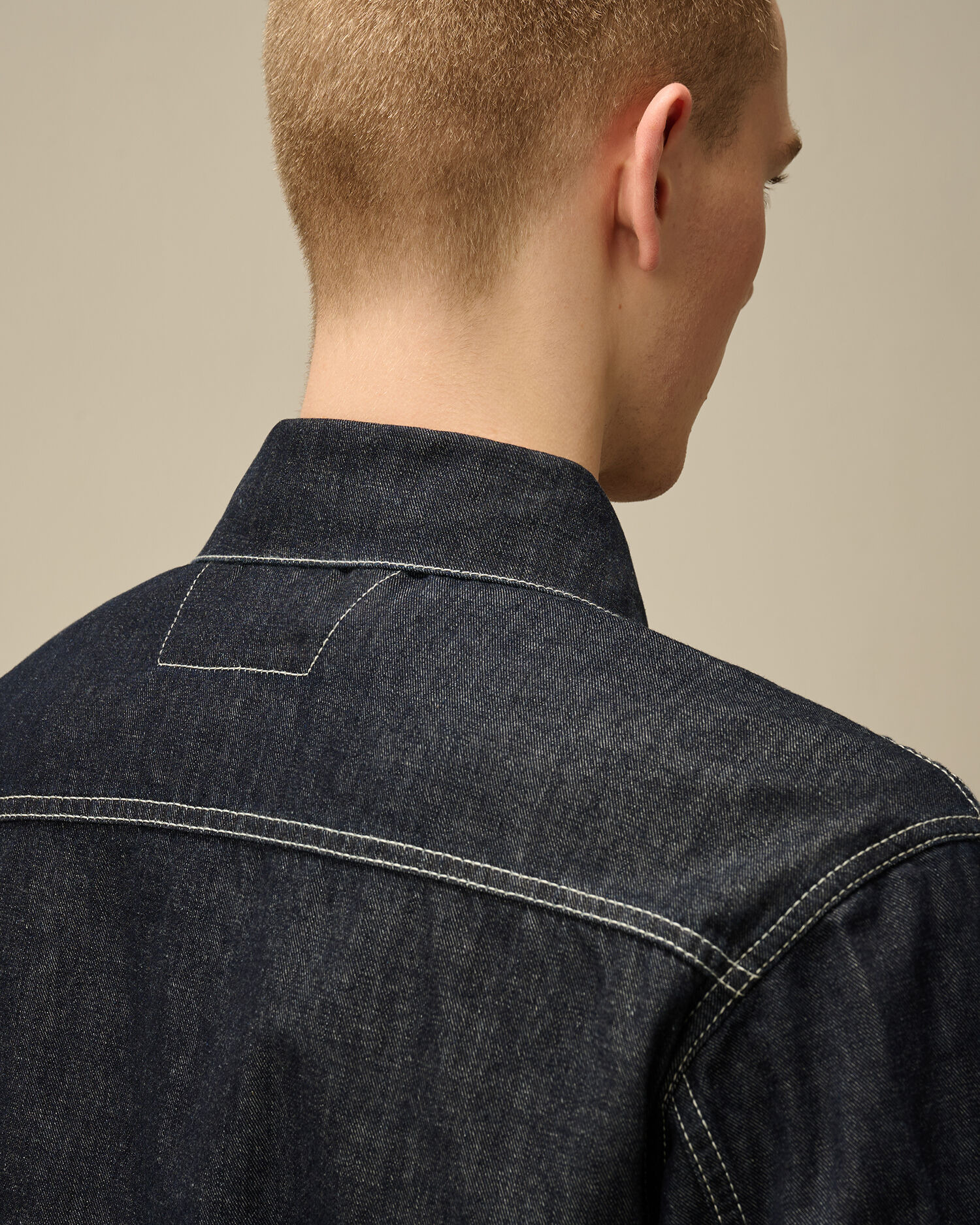 3/1 Hand Plated Denim Short Jacket - 6