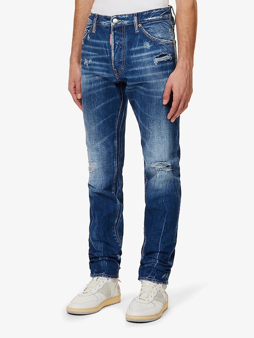 Cool Guy distressed tapered-leg jeans - 3