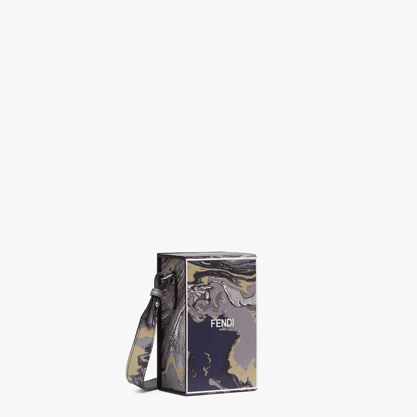 Marble-print leather bag - 2