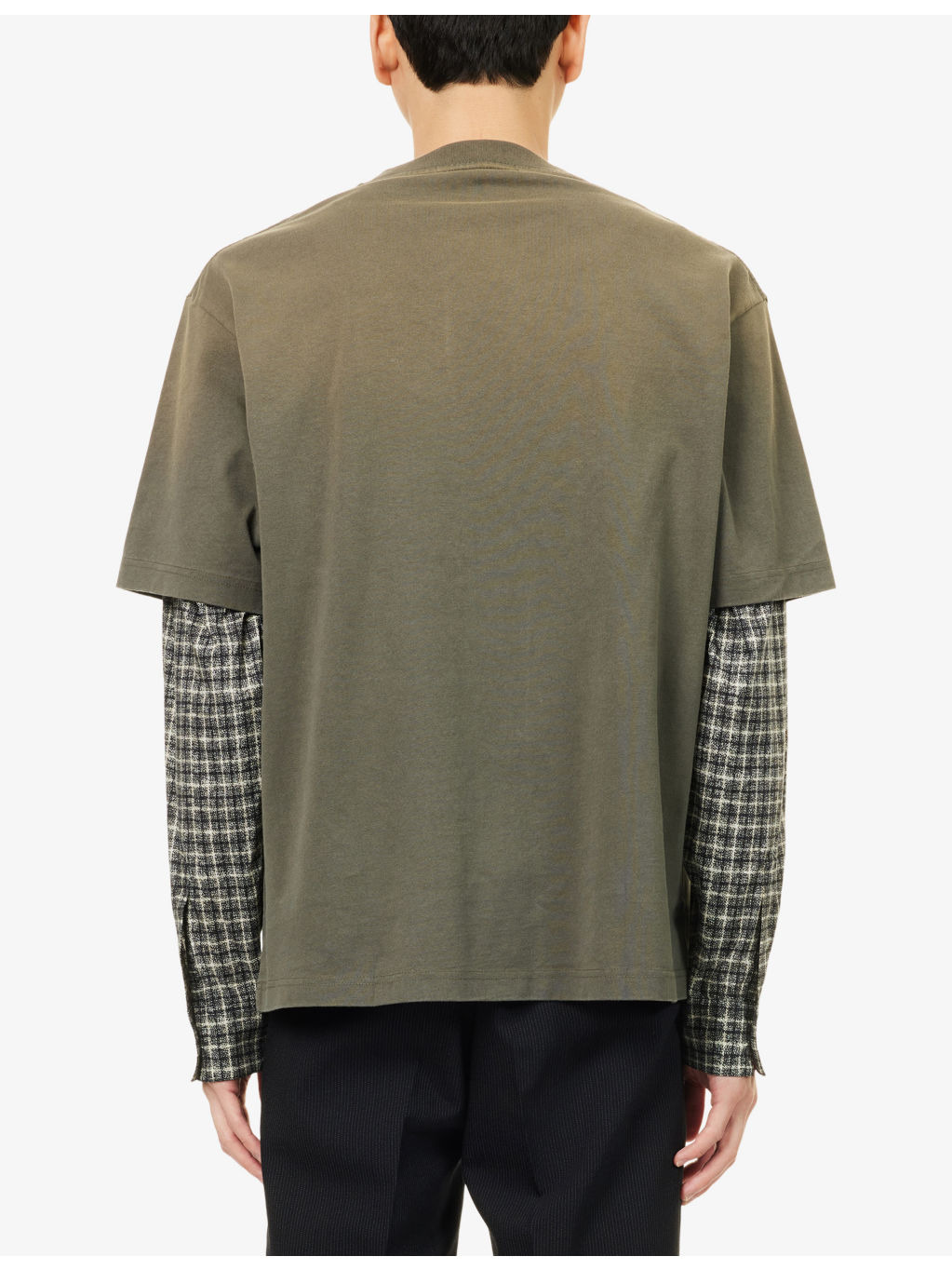 Exford Gym Bro Logo-Patch Cotton T-Shirt - 4