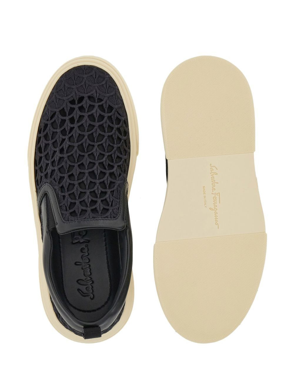 embroidered slip-on sneakers - 5