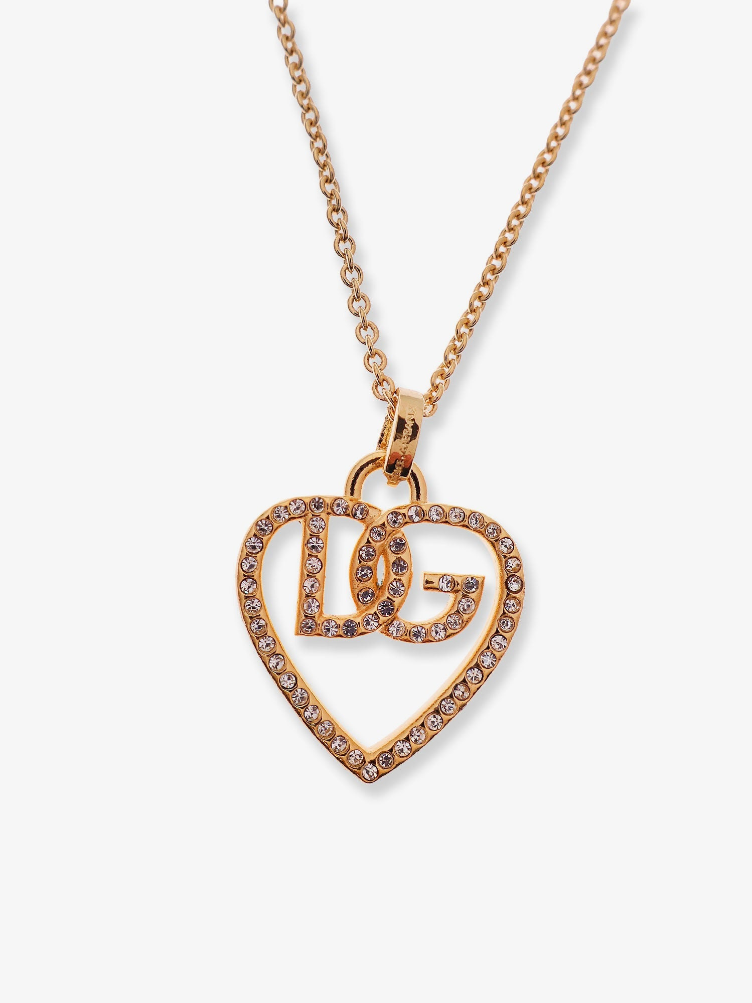 Dolce & Gabbana Gold Necklace With Rhinestones - 2