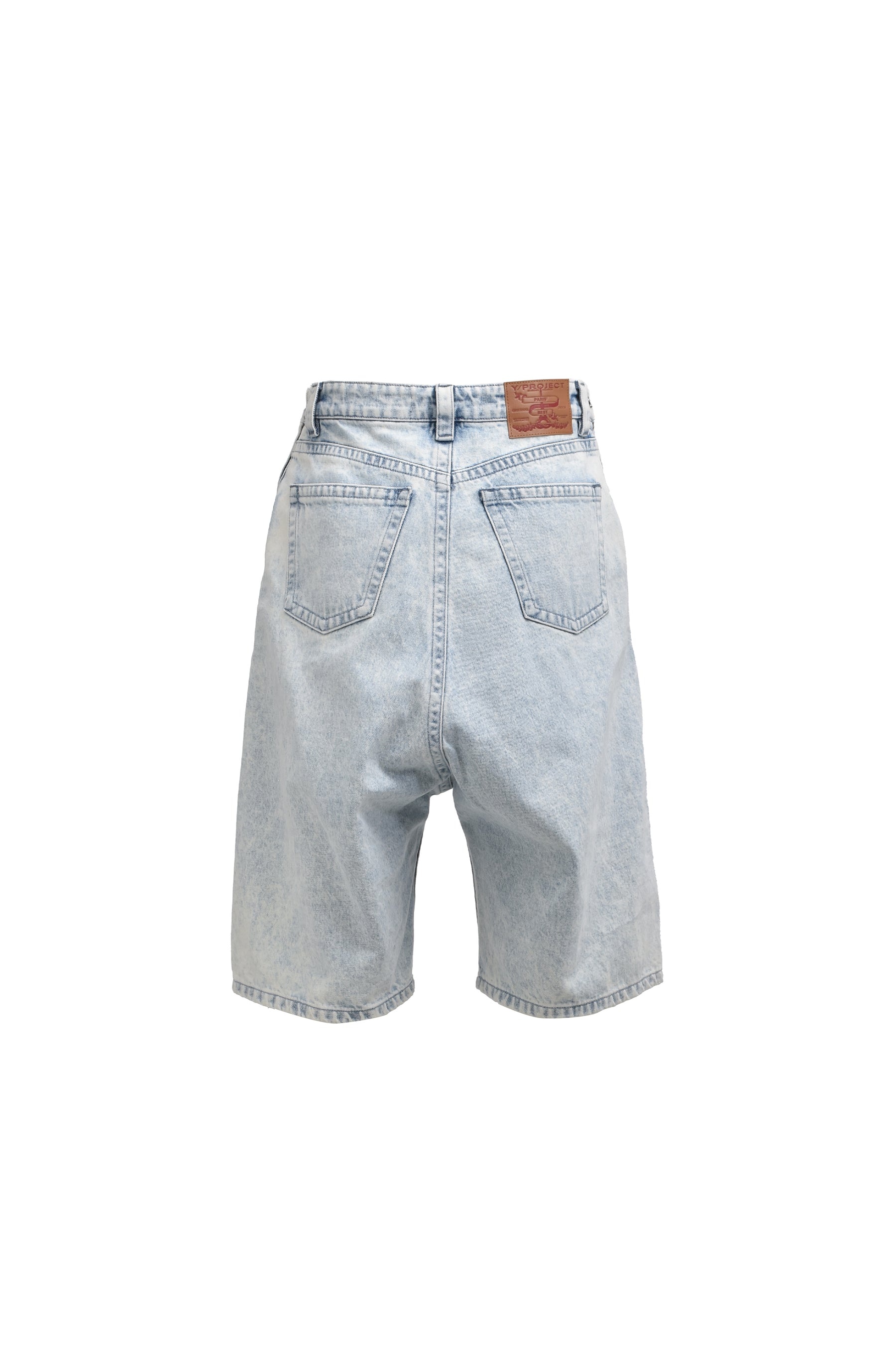 SHOUFFLE DENIM SHORTS / ICE BLU/PNK FLOCK - 2