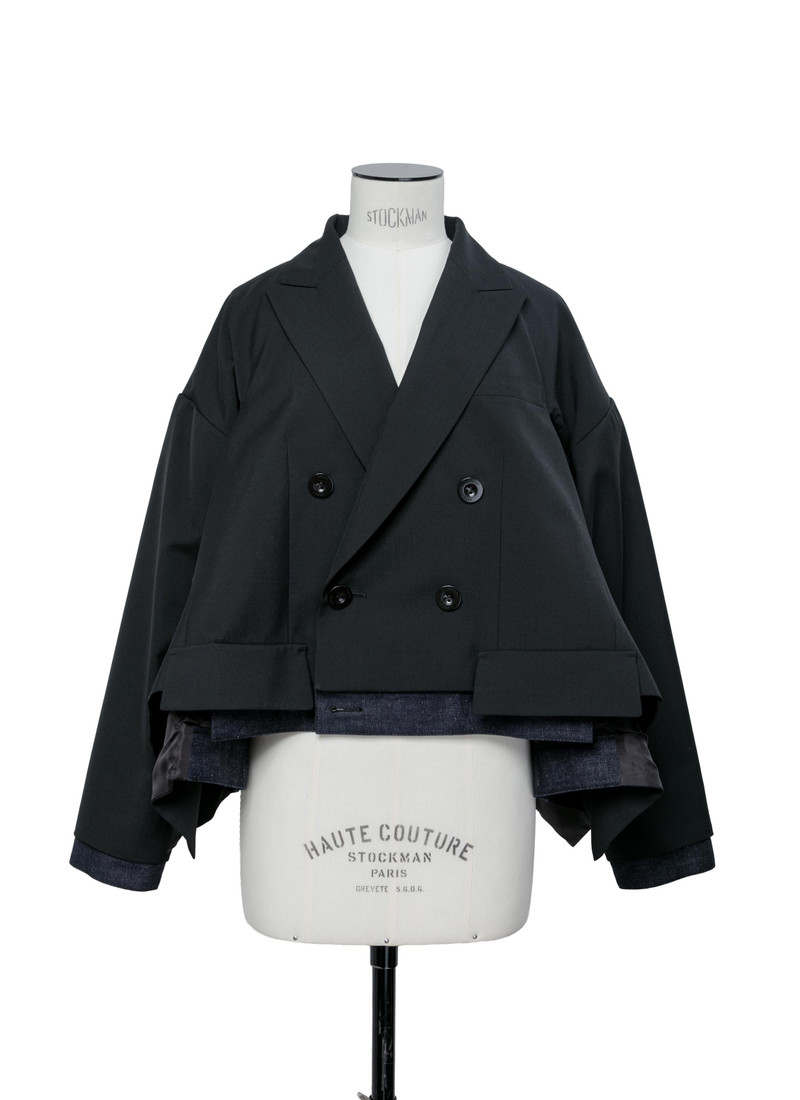 sacai Suiting x Denim Jacket outlook
