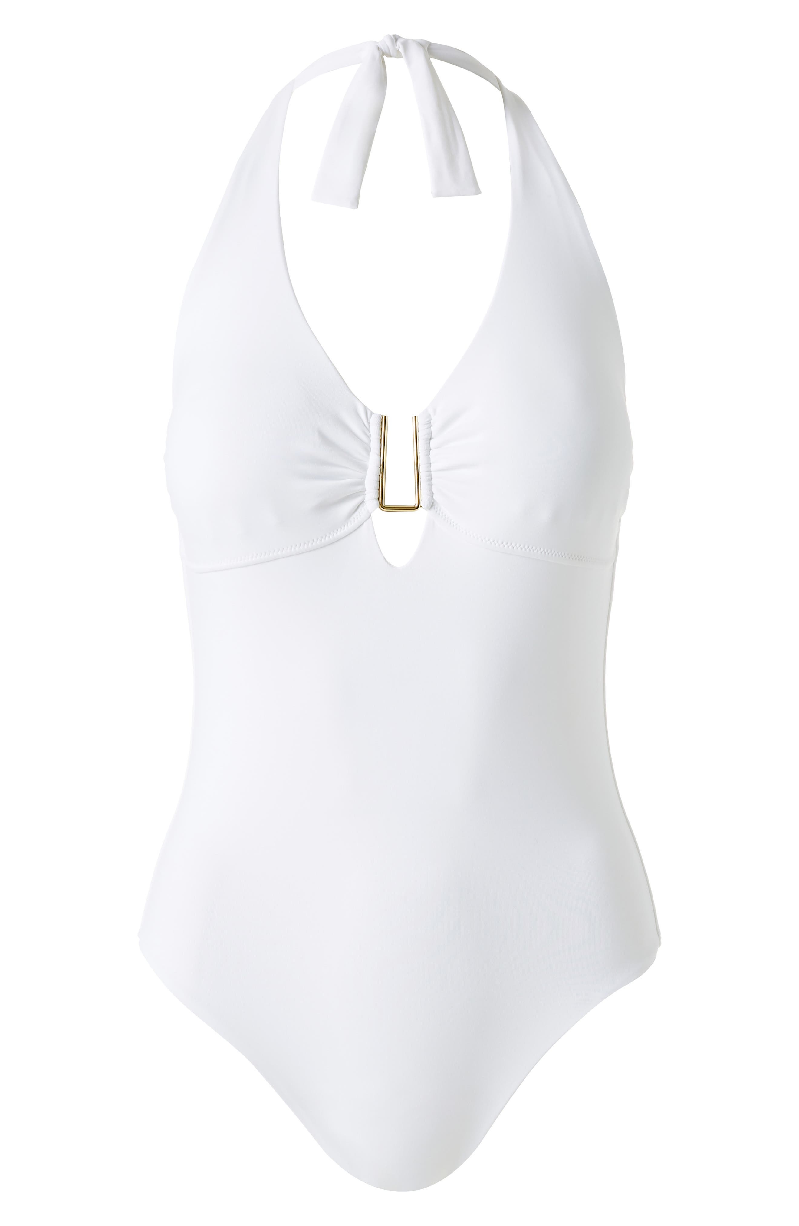 Melissa Odabash Tampa Core One-Piece Swimsuit in White at Nordstrom - 3