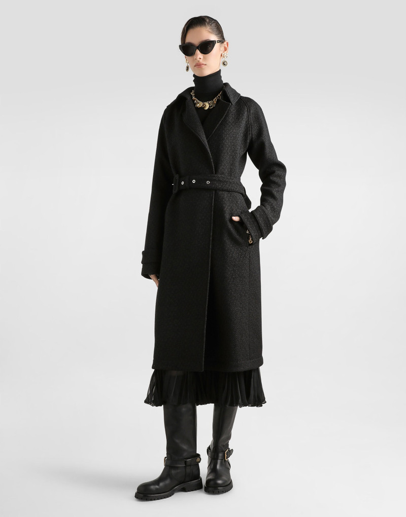 Dolce & Gabbana Tweed trench coat outlook