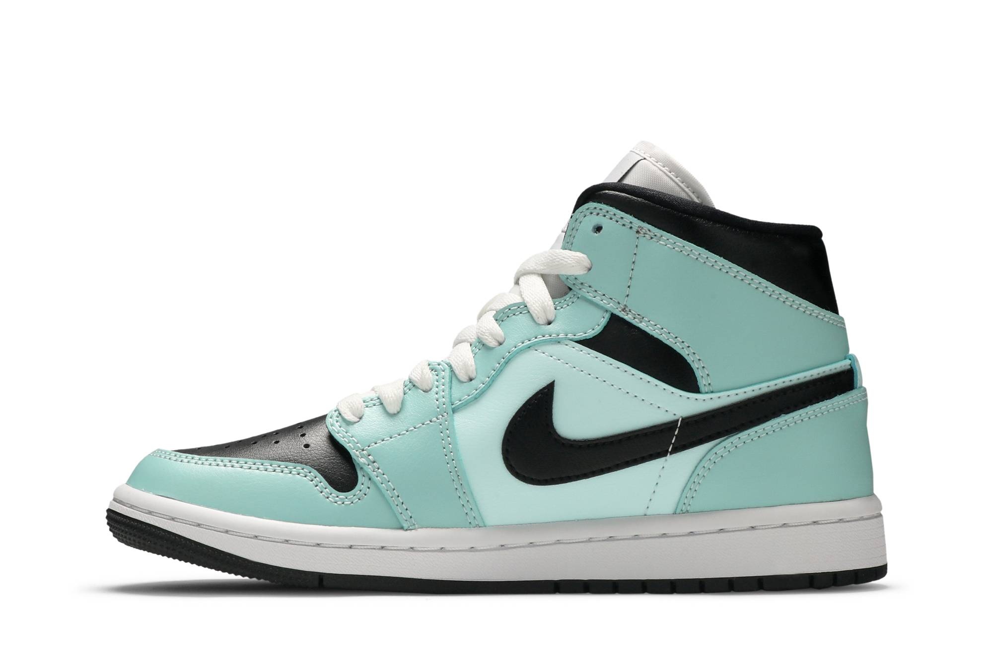 Wmns Air Jordan 1 Mid 'Aqua Black' - 3