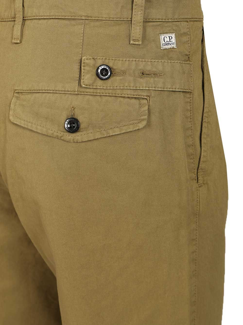 Cargo Made Of Cotton Gabardine Trousers Green - 4