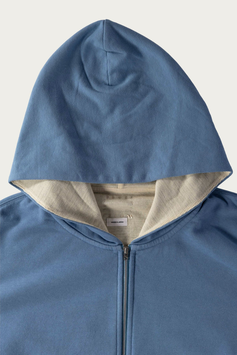 visvim Jumbo Dual Hoodie F.Z. DMGD - Lt. Blue outlook