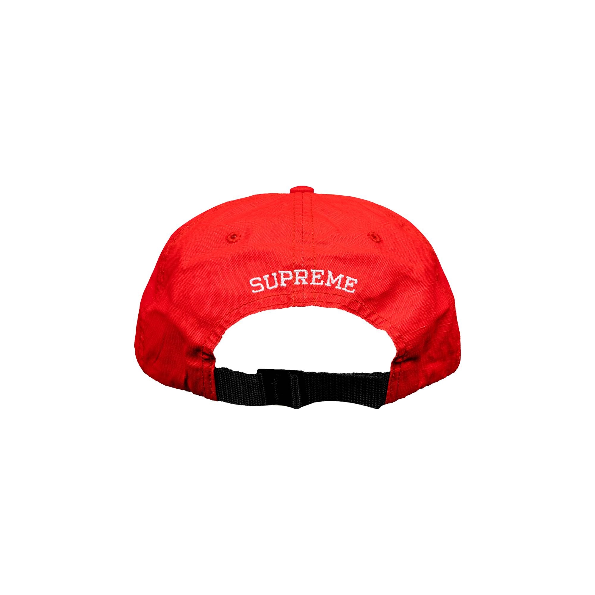 Supreme Small Box Coated Linen 6-Panel 'Red' - 2