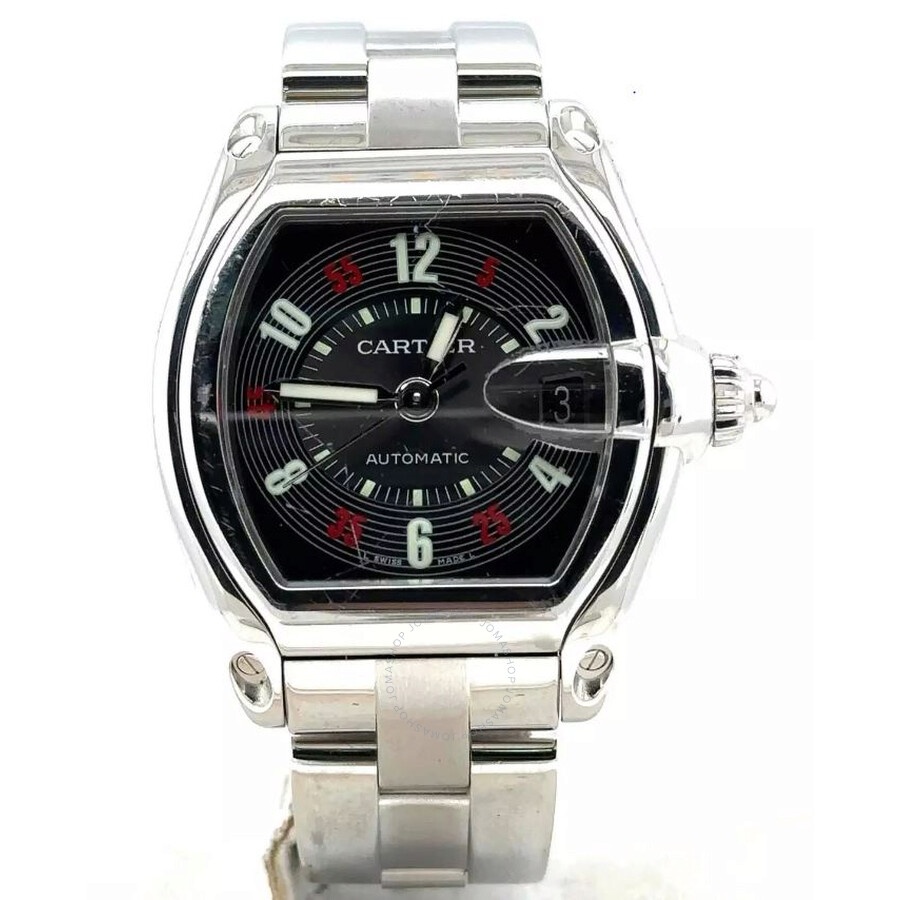 Pre-owned Cartier Roadster Black Dial Men's Watch W62002V3 - 1