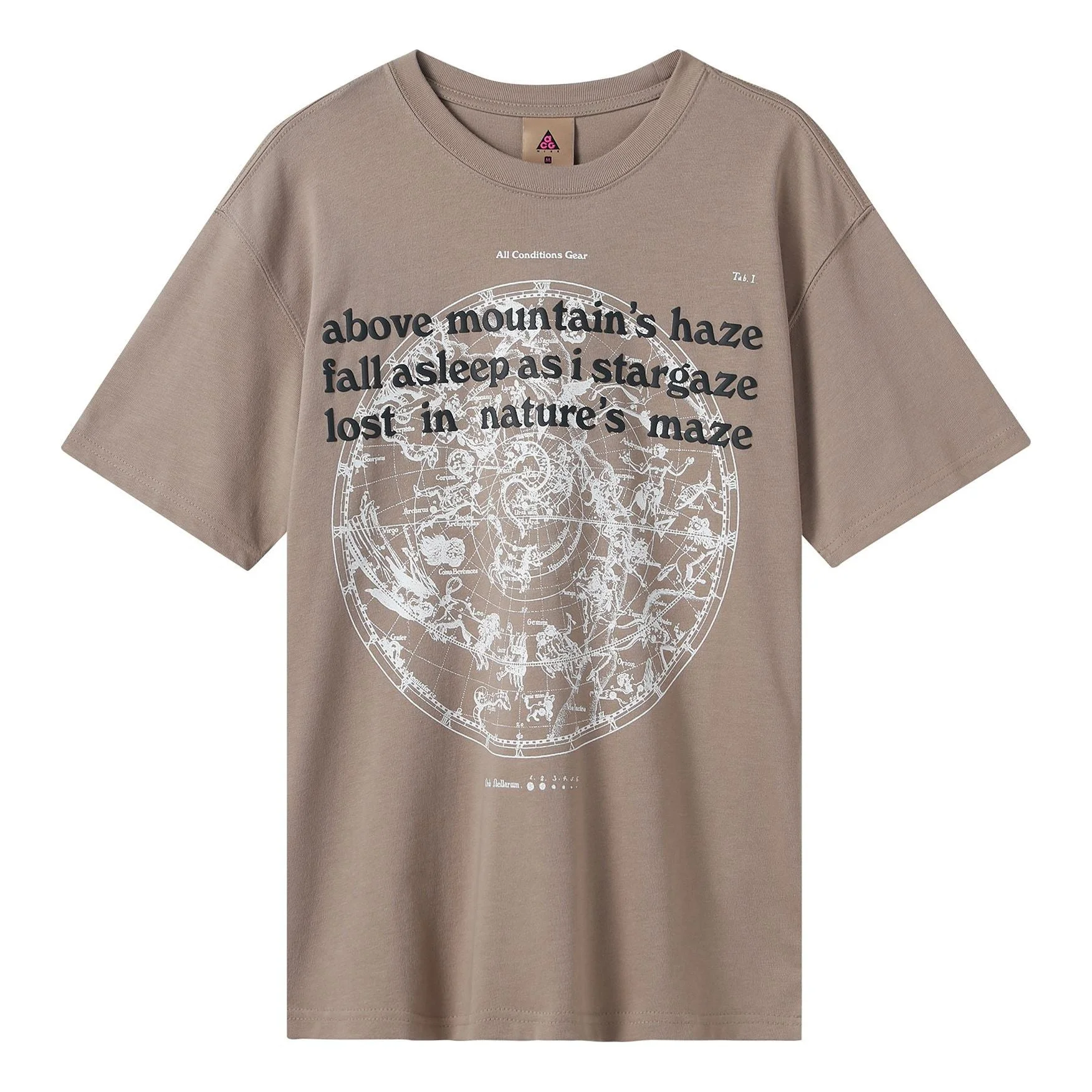 Nike ACG Stargaze Athleisure Casual Sports Round Neck Short Sleeve Khaki DC4087-247 - 1