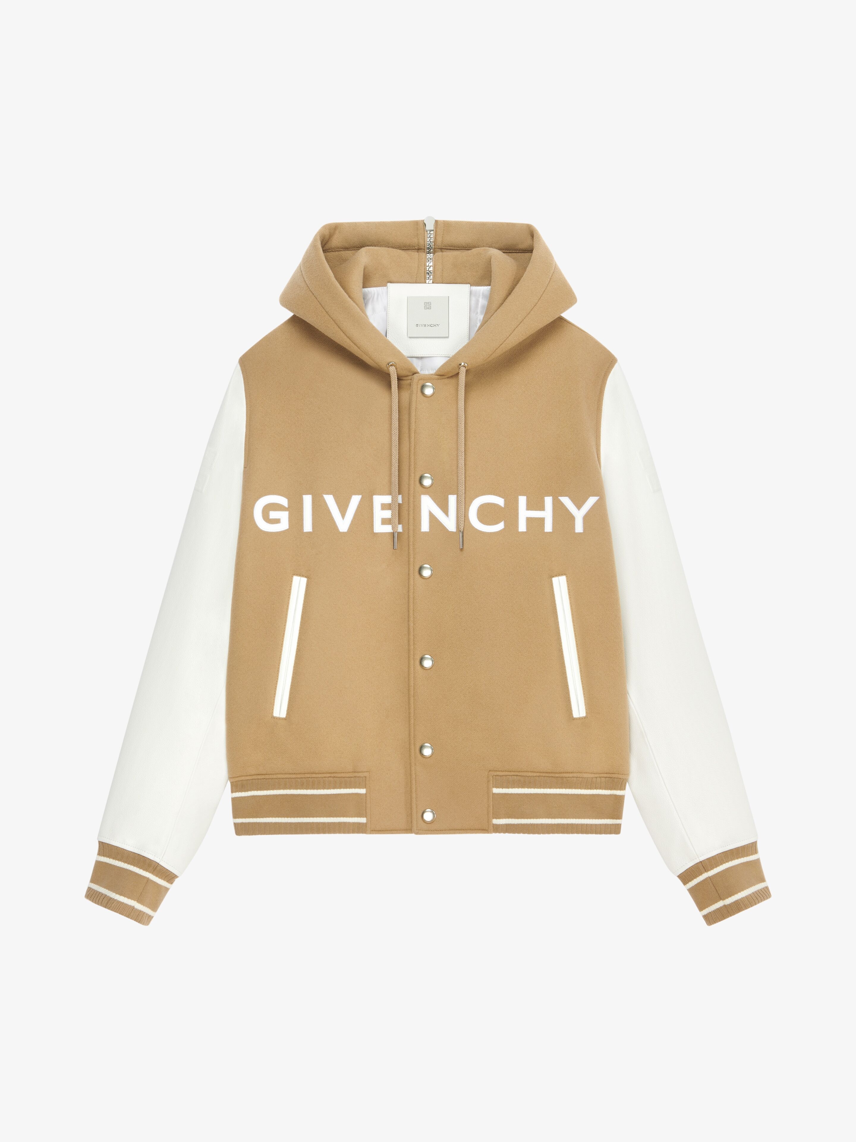 Givenchy logo-print varsity jacket - Black