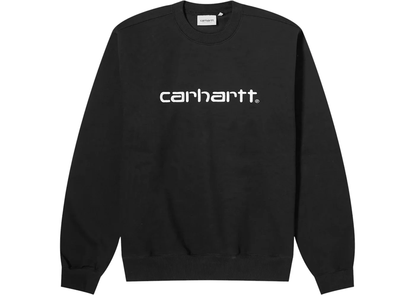 Carhartt WIP Logo Crew Sweatshirt Black/White - 1