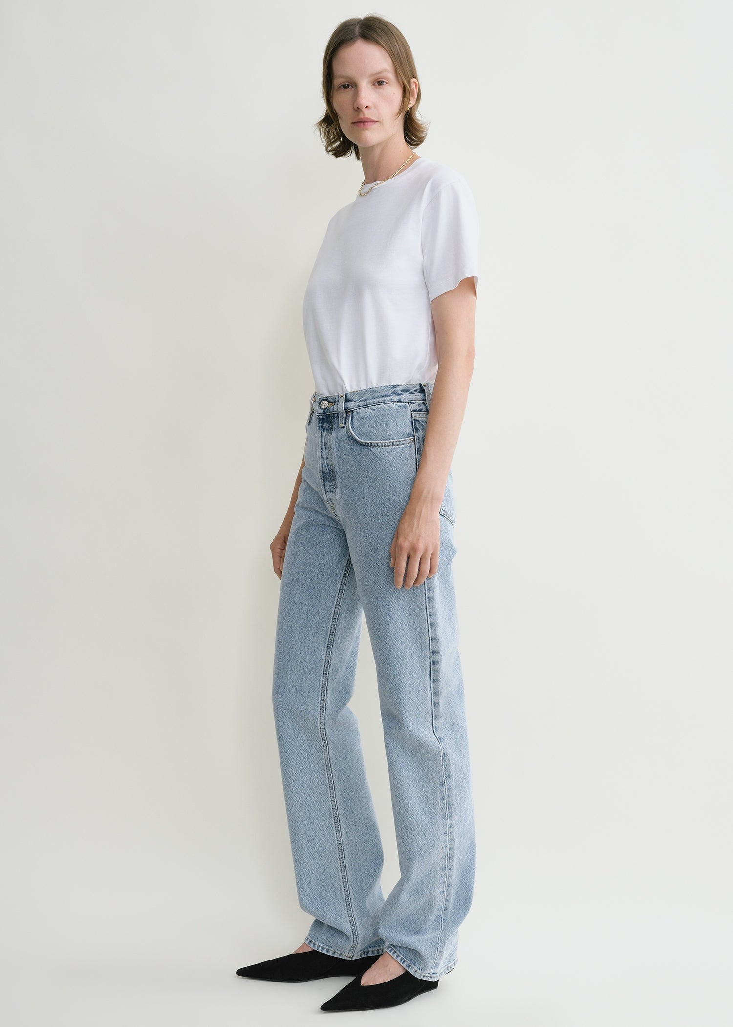 Classic cut denim full length cool blue - 3