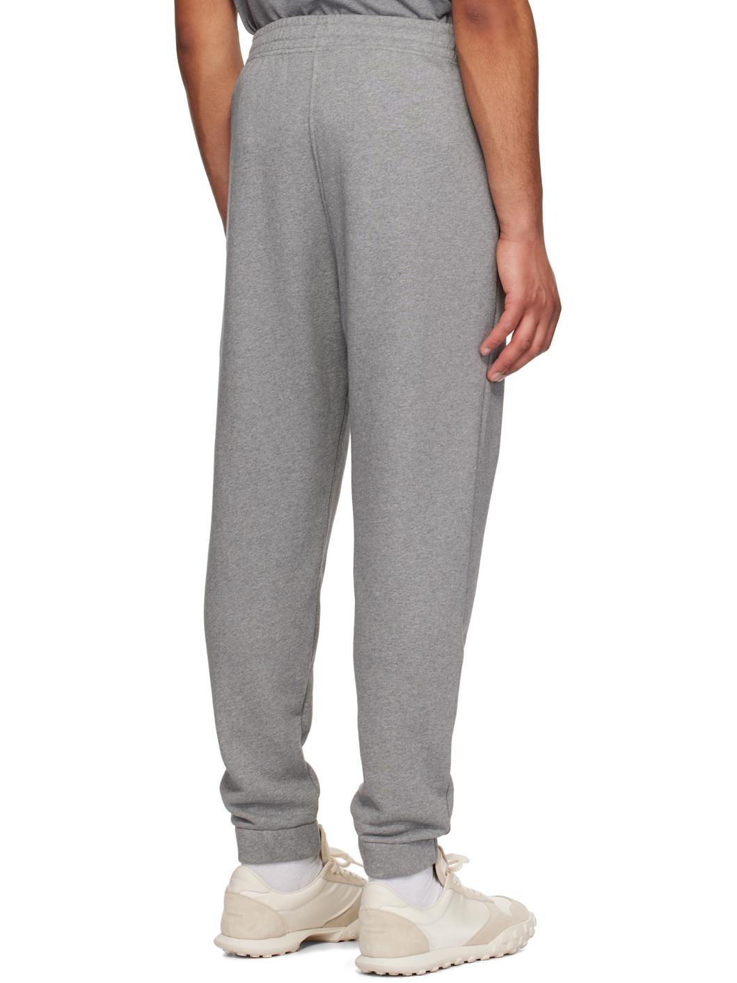 Gray Bold Fox Head Patch Comfort Jog Sweatpants - 3