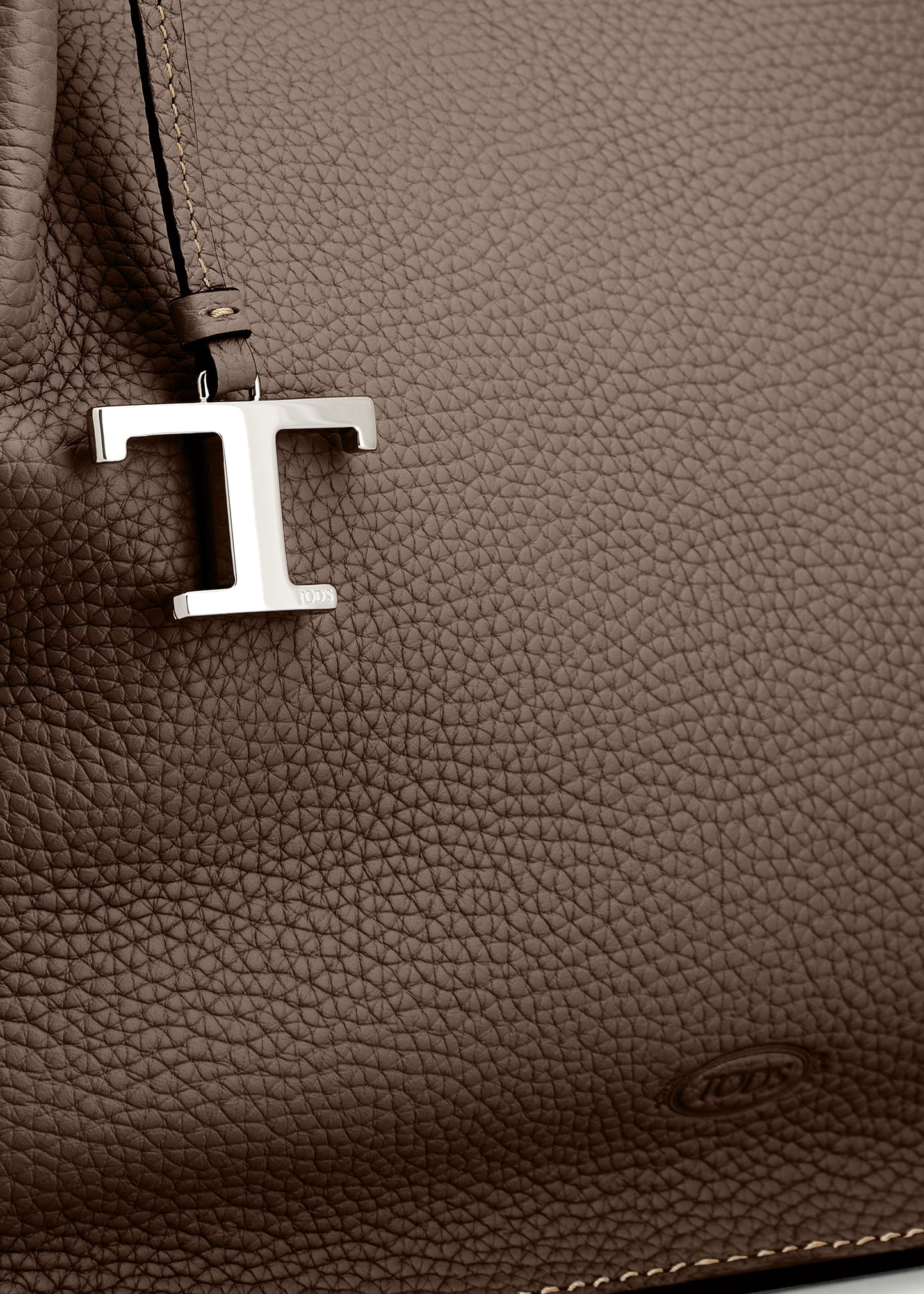 Medium Grain Leather Bucket Bag - 4