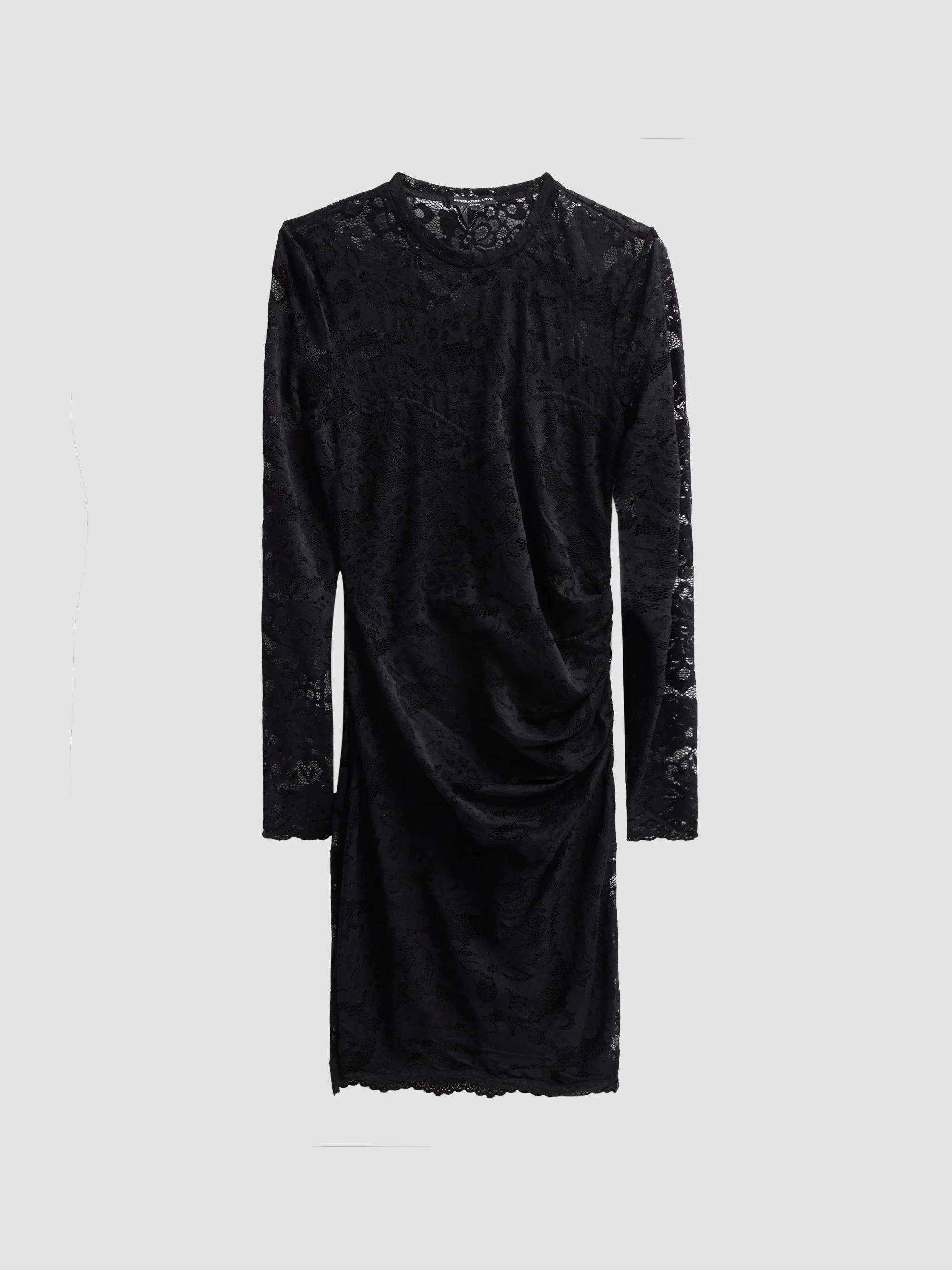 Women's Vanessa Lace Mini Dress - Black - 1