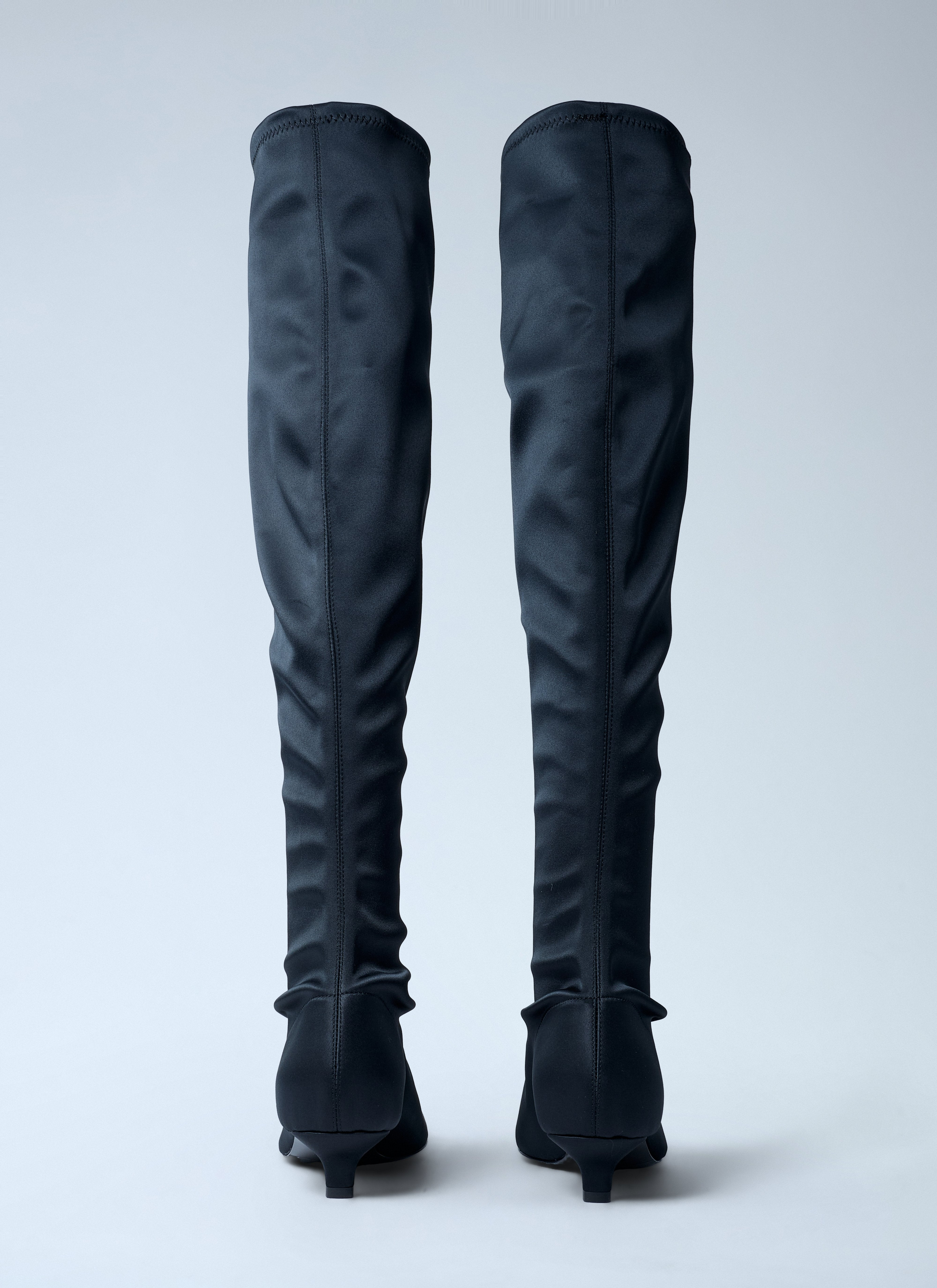 Toteme Women Satin Knee-High Boots - 5