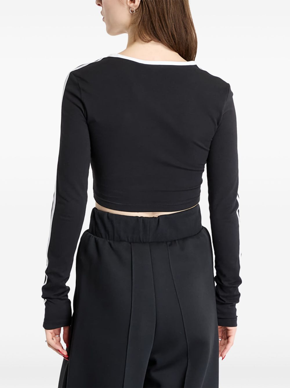 Adicolor 3-Stripes long-sleeve cropped top - 3
