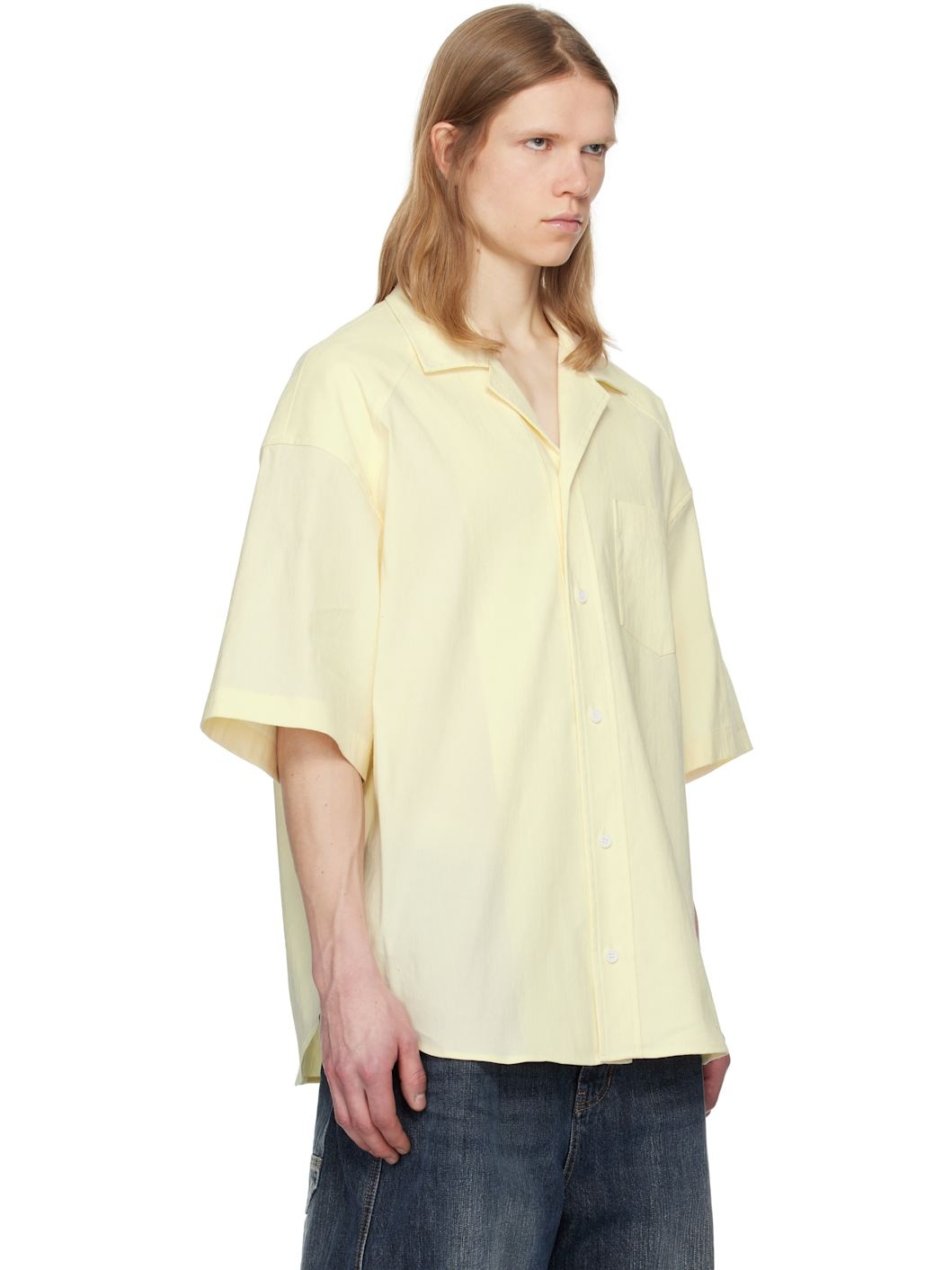Juun. J Off-White Linen Shirt - 2
