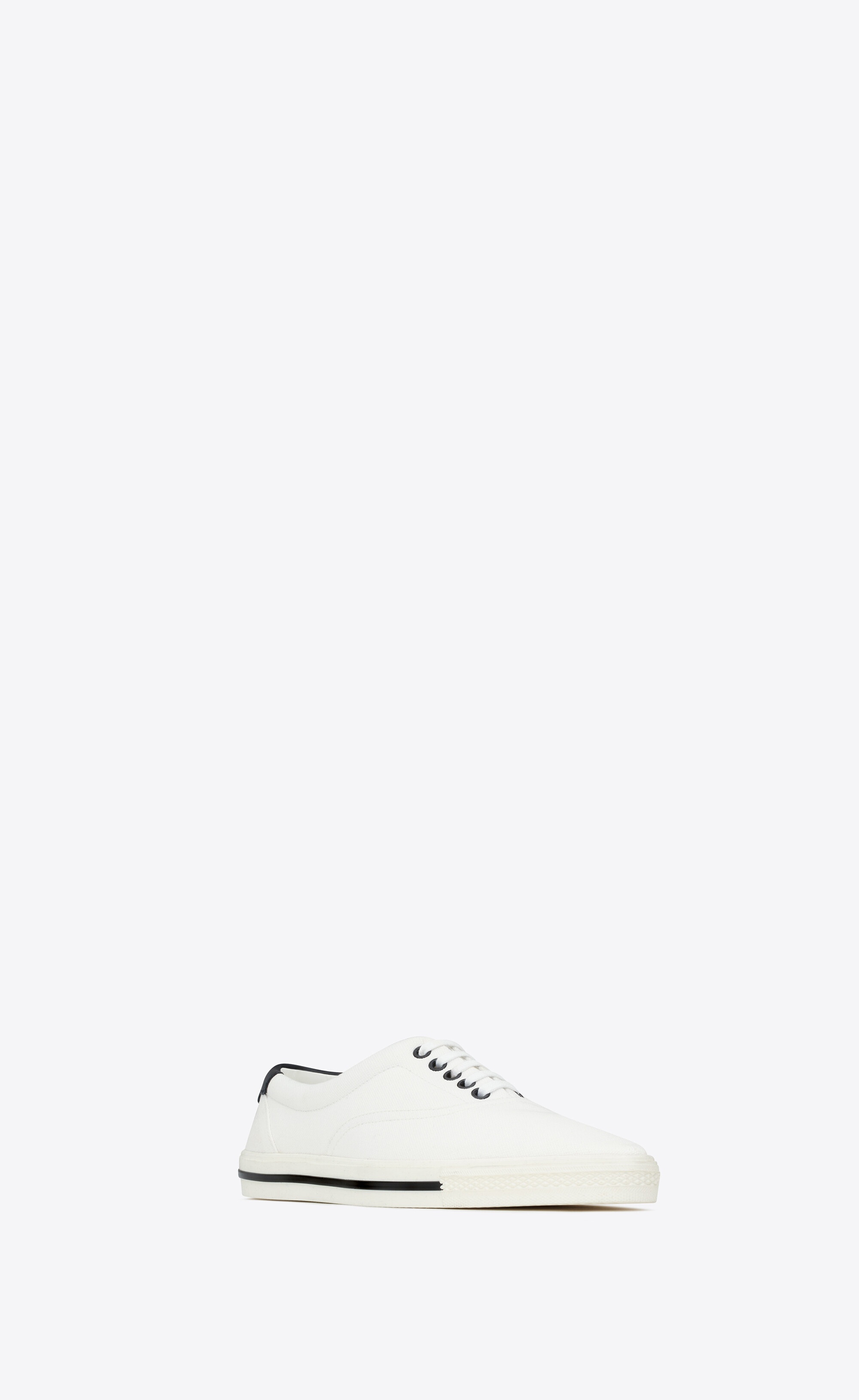 club low top sneakers in canvas and leather - 4