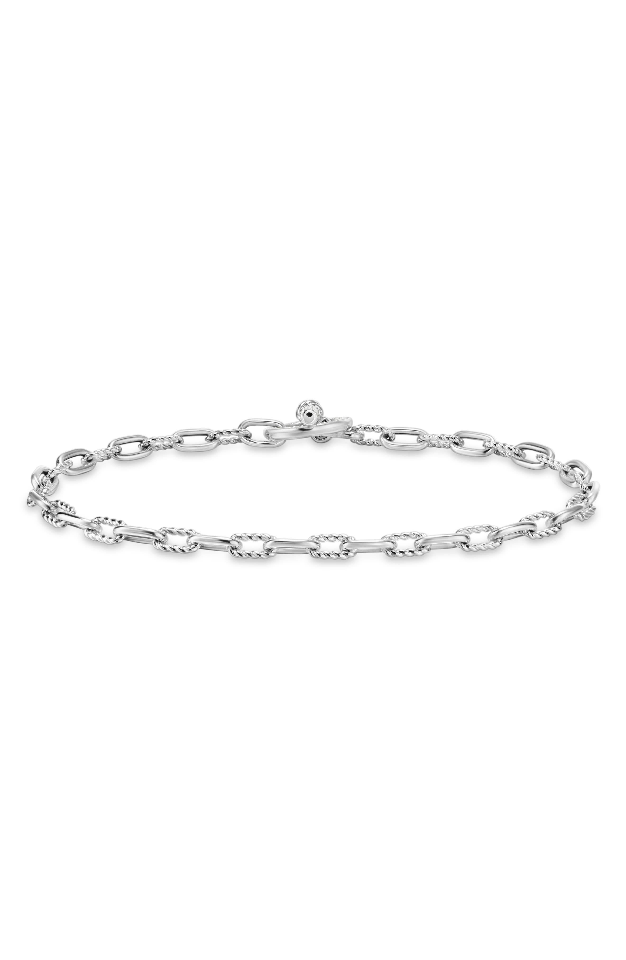 David Yurman DY Madison® Toggle Chain Bracelet in Sterling Silver with Diamonds at Nordstrom - 5