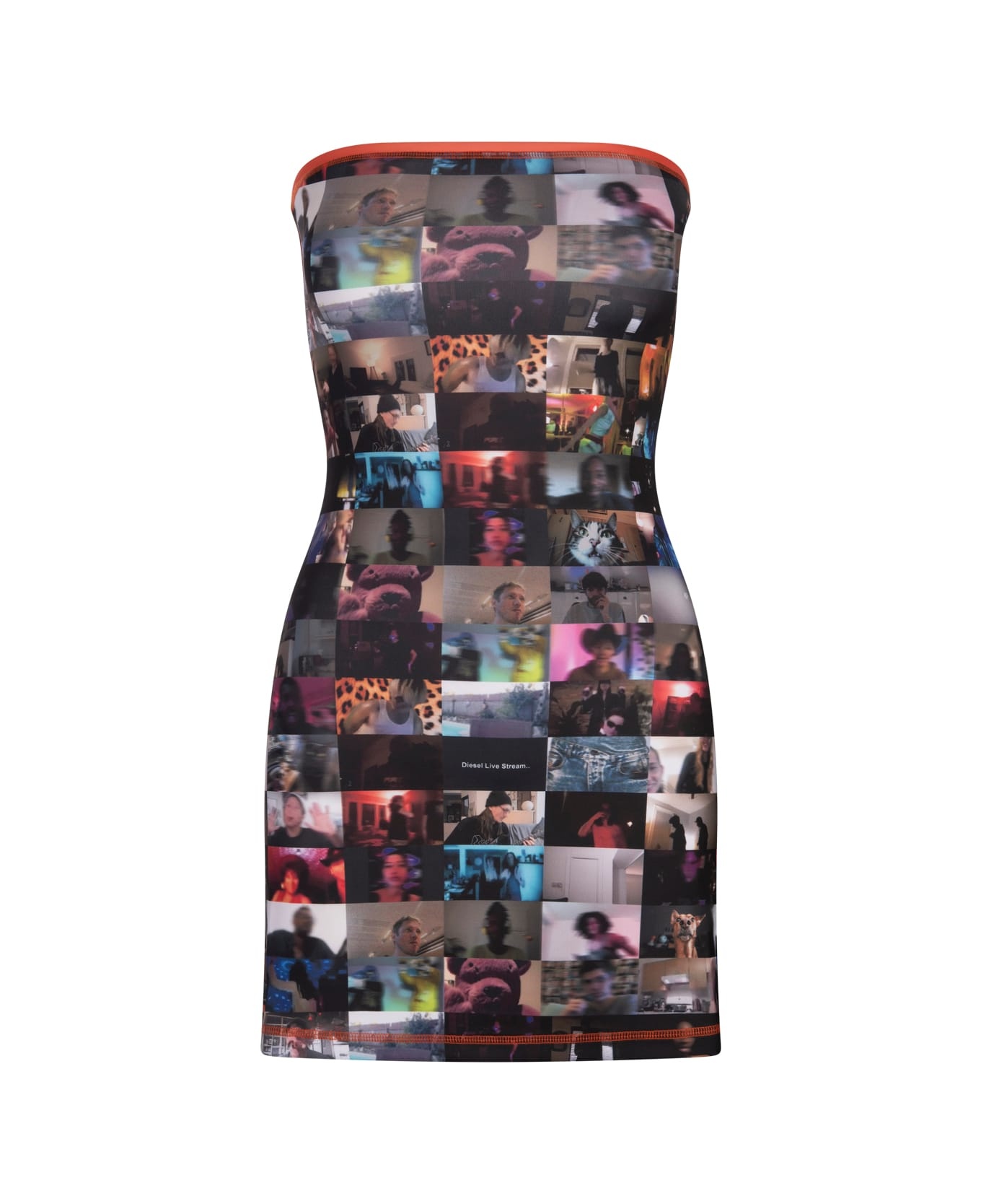 All-over Printed Mini Dress - 1