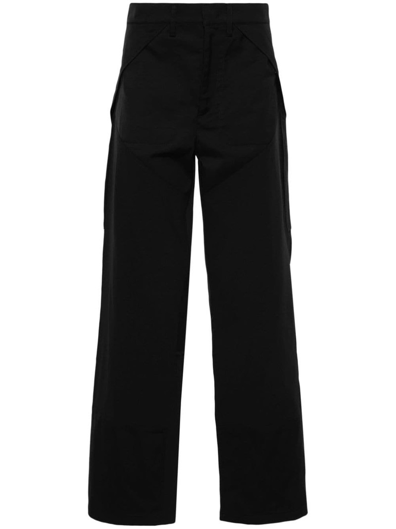 panelled-design trousers 1