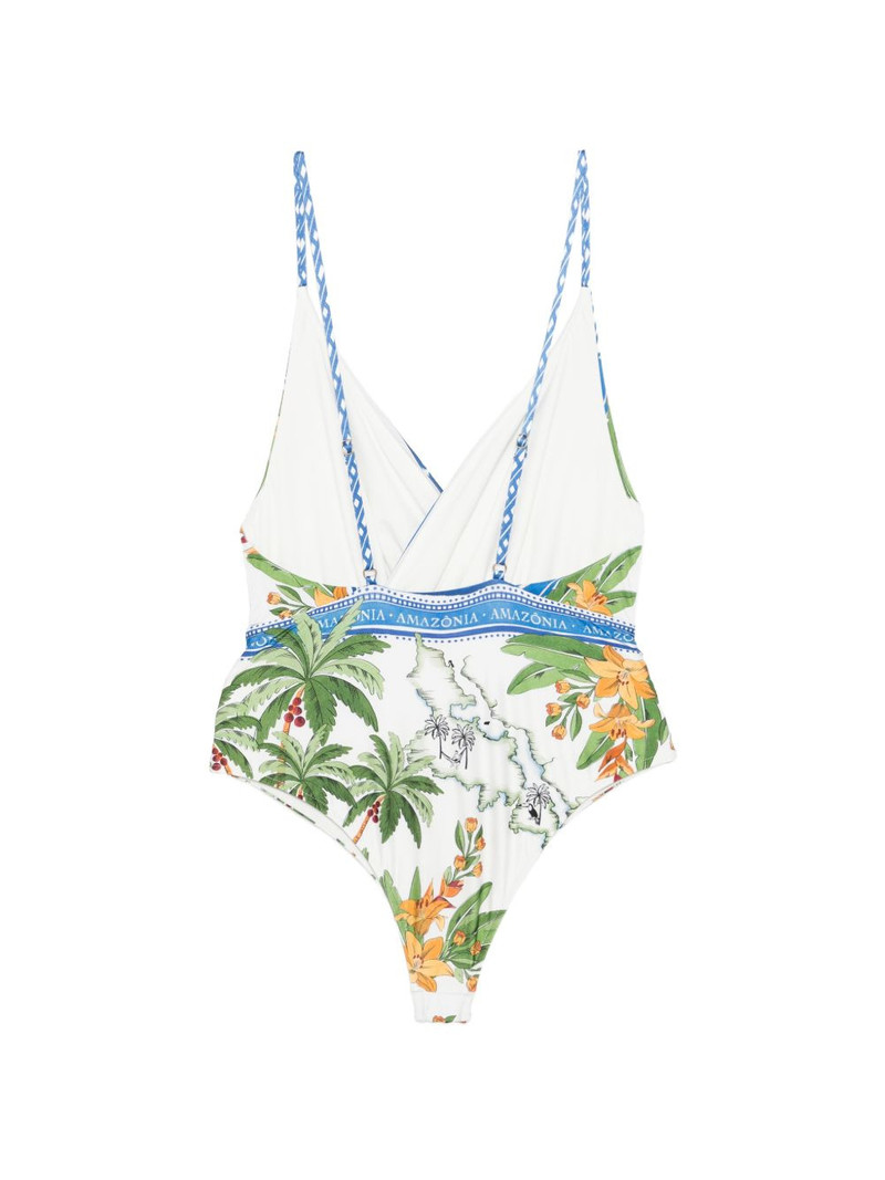 FARM RIO tropical-print swimsuit outlook