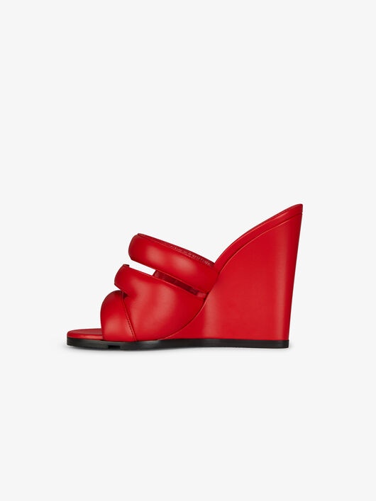 G WEDGE SANDALS IN LEATHER - 4