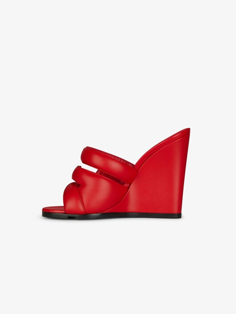 G WEDGE SANDALS IN LEATHER 4
