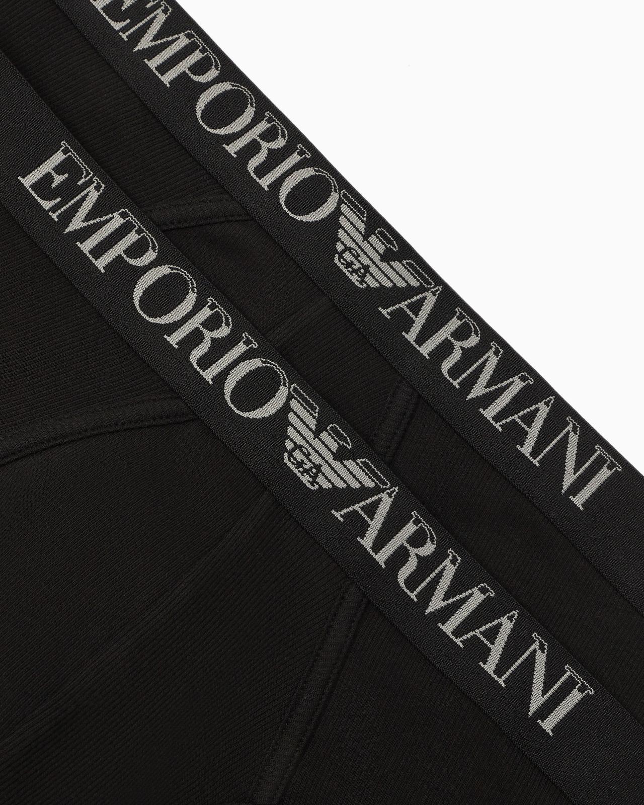 Two-pack of ribbed cotton briefs with logo band - 4