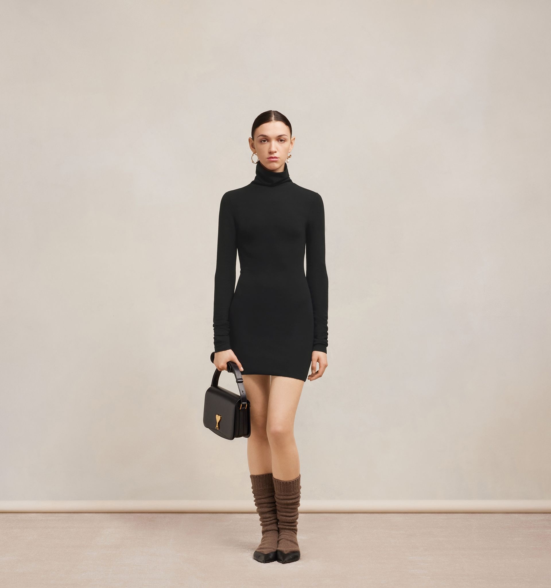 Turtleneck Mini Dress - 3