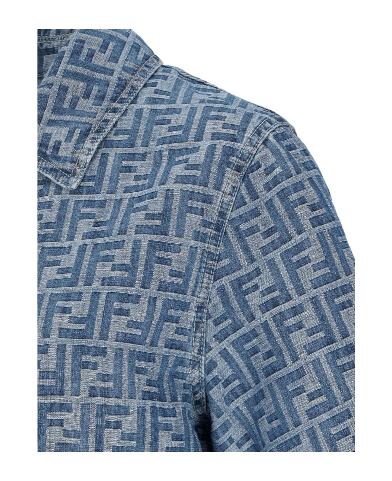 ジャケット FENDI Embroidered Chambray Jacket Fendi Boy's Logo Embroidered Denim Shirt Jacket | Saks Fifth
