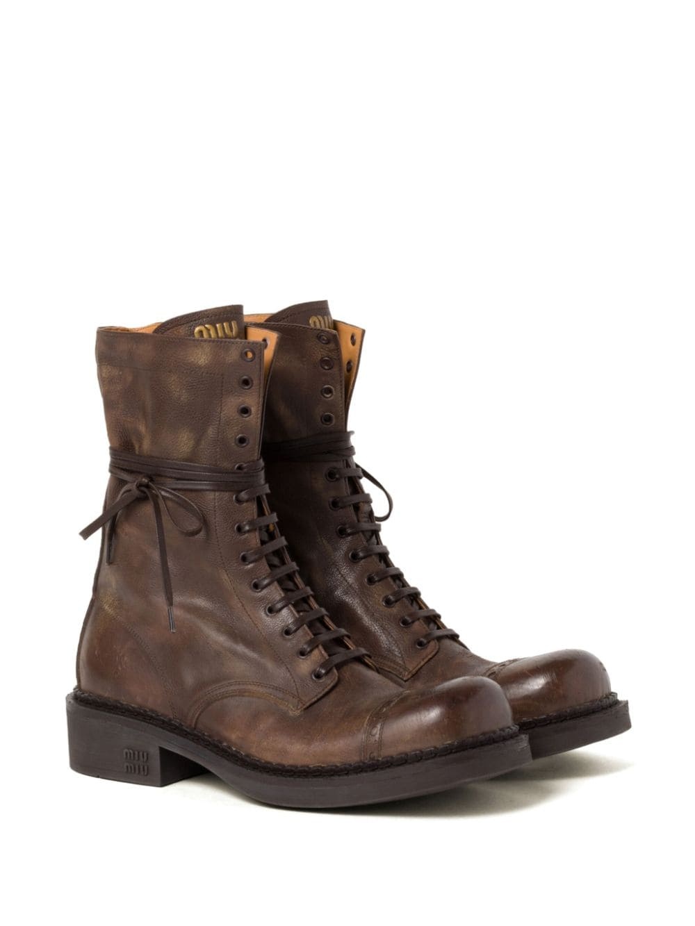 Leather Laced boots (35mm) - 2