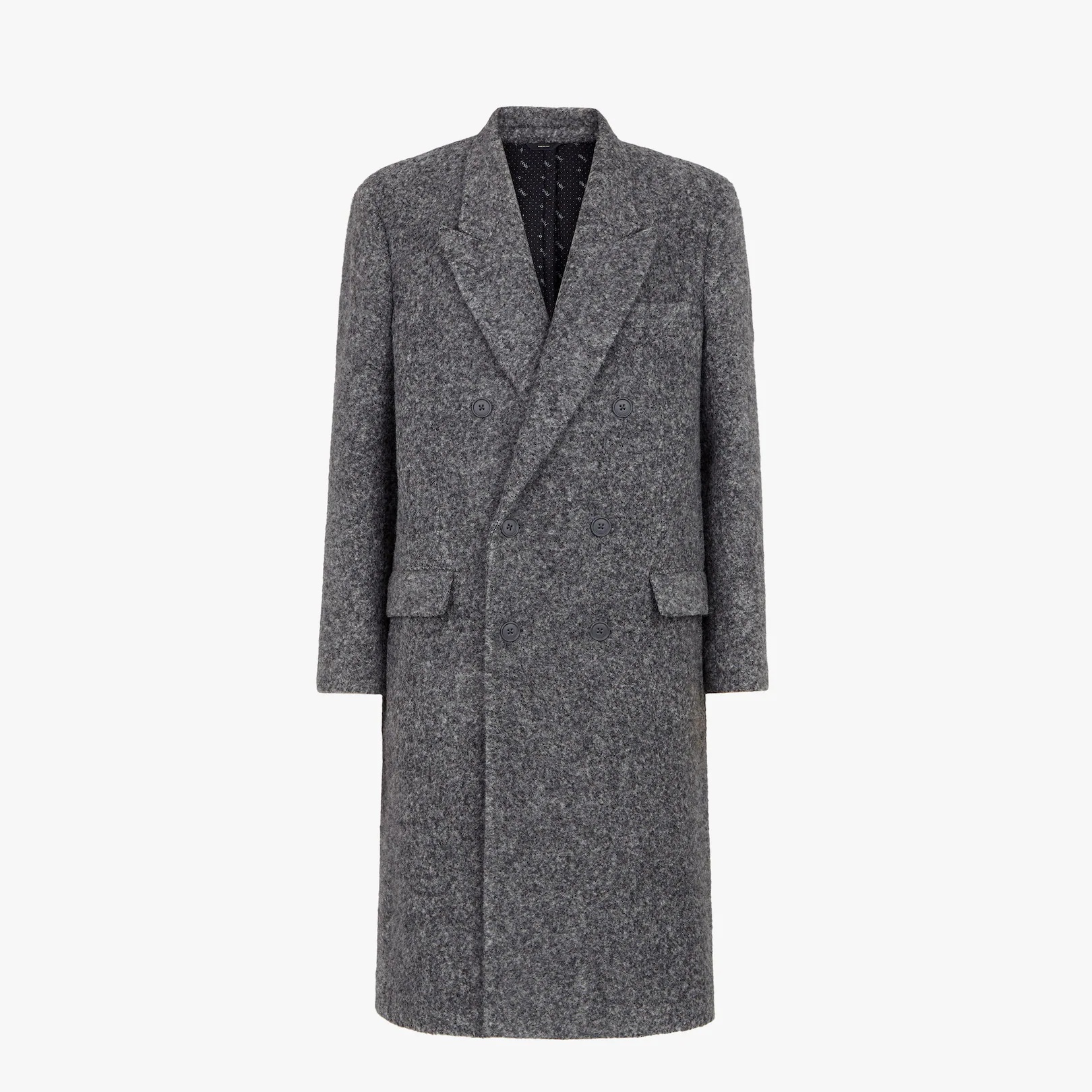 Gray alpaca coat - 1